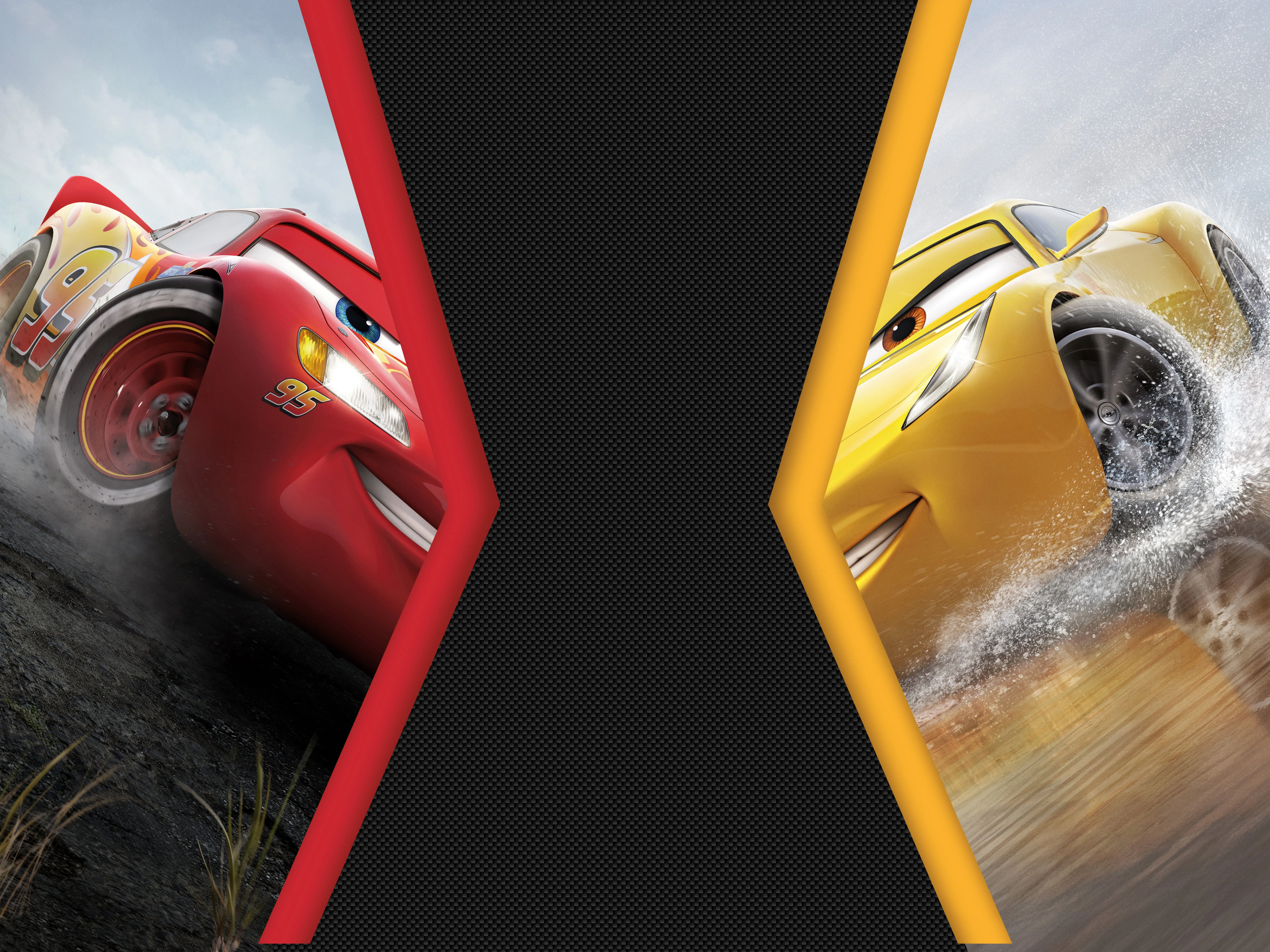 Disney Cars Lightning McQueen graphics HD wallpaper