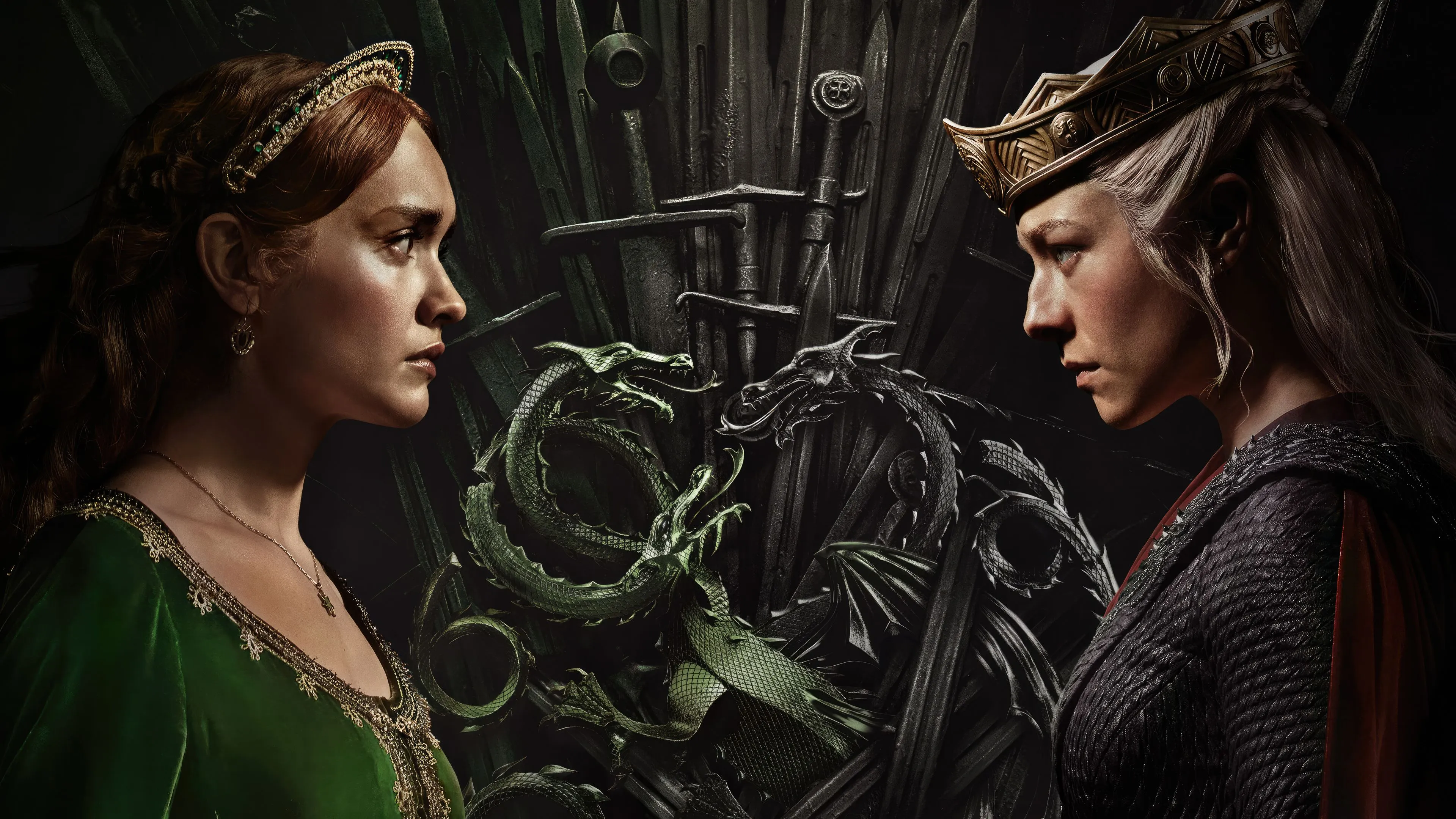 House of the Dragon HD Wallpaper: Thrones of Conflictx2159