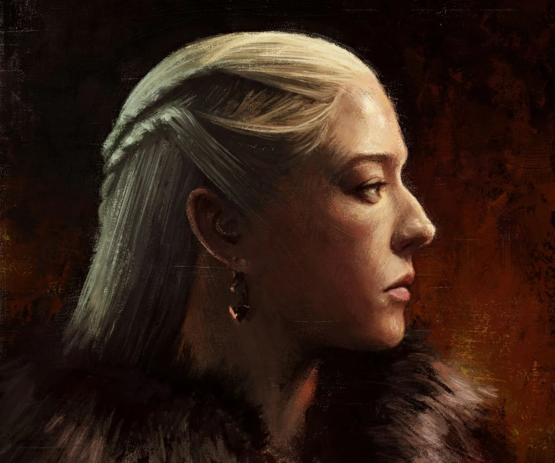 Rhaenyra Targaryen House of the Dragon Painting HD Wallpaper, HD Artist 4K Wallpaper, Image and Background