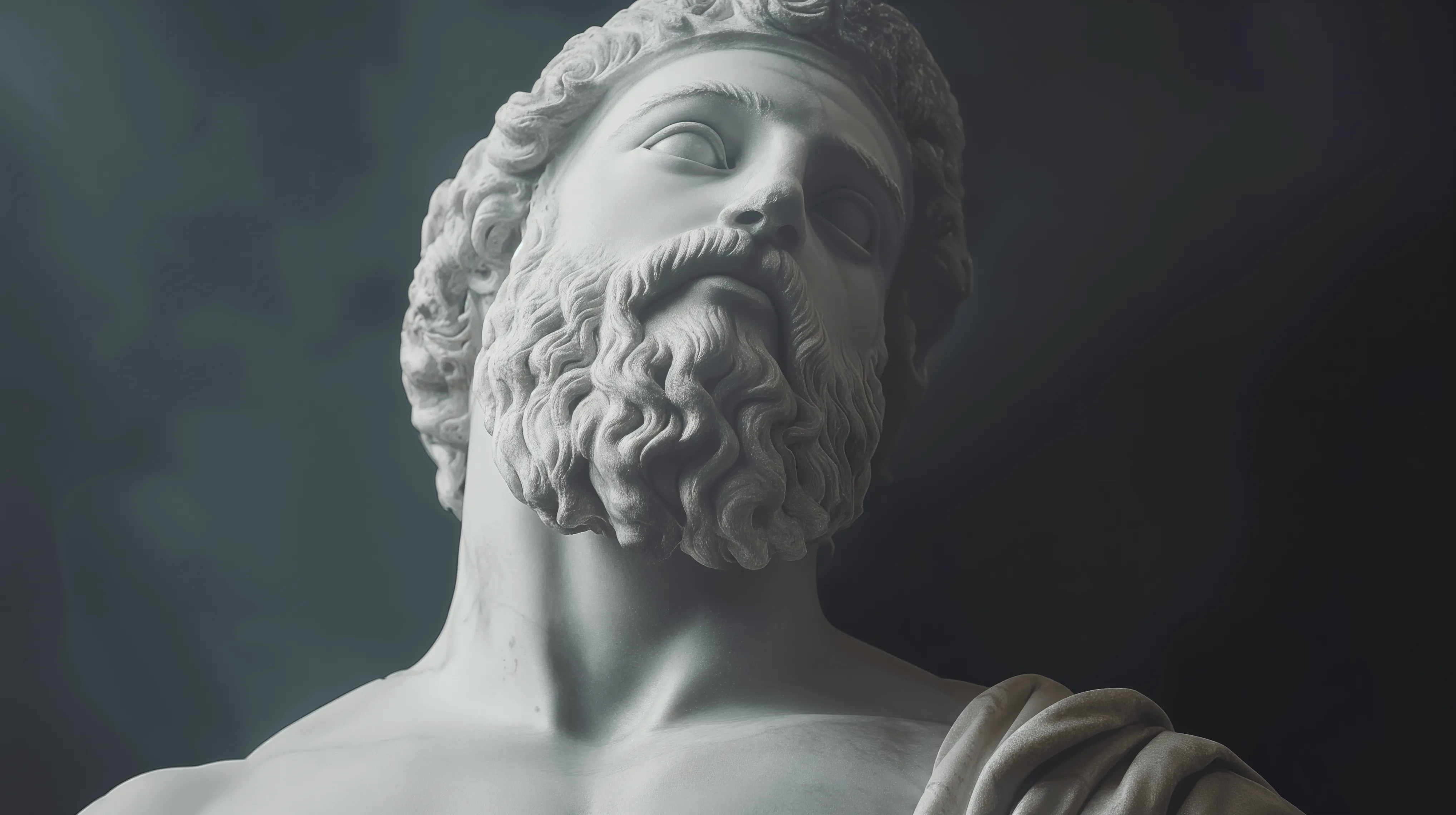Majestic Greek Statue in Stunning 4K Ultra HD Wallpaper