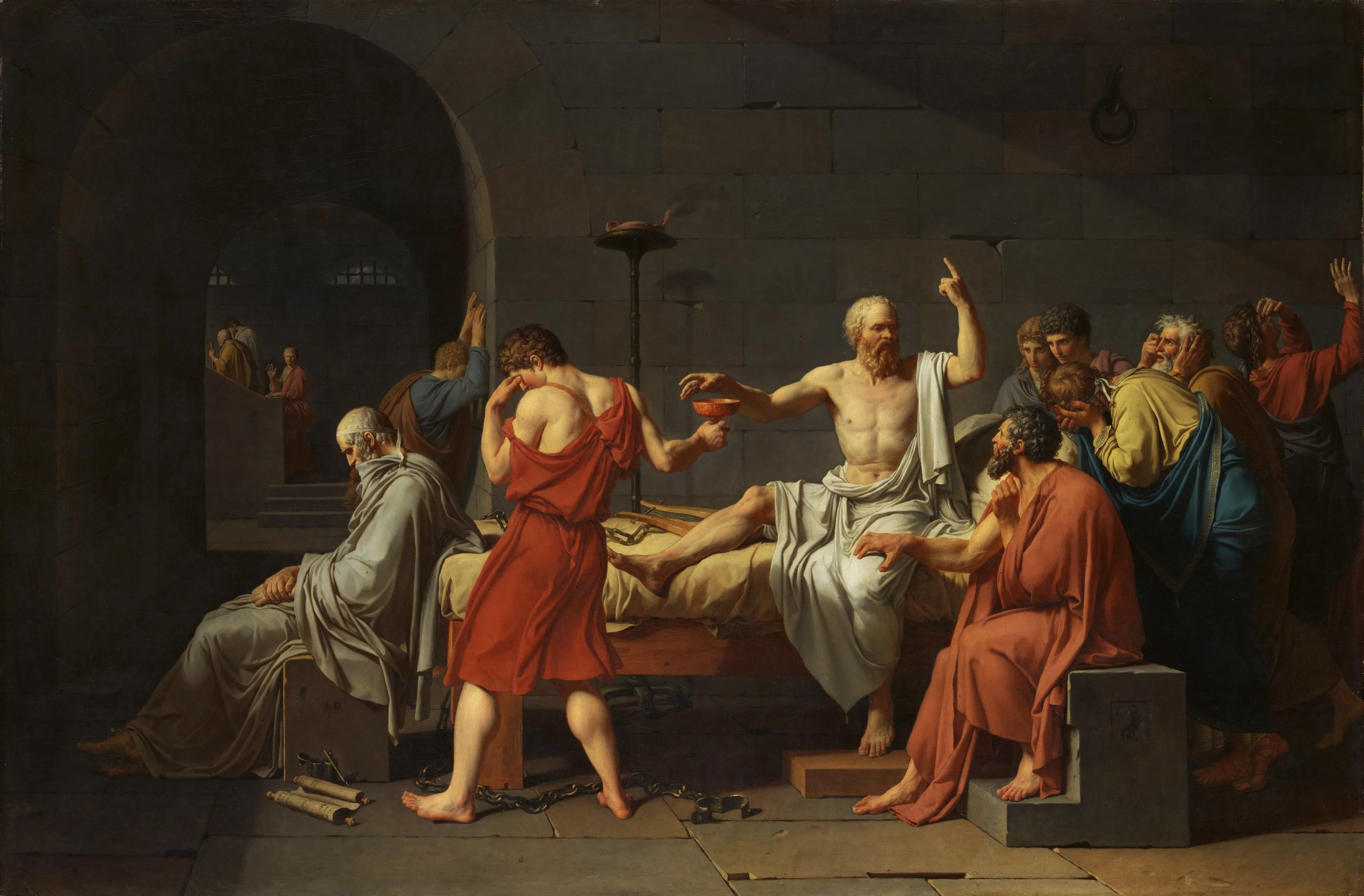 4K, Socrates, Jacques Louis David, Jacques Louis David, Traditional Artwork, Greek Philosophers, People, Traditional Art, Painting, HD Wallpaper