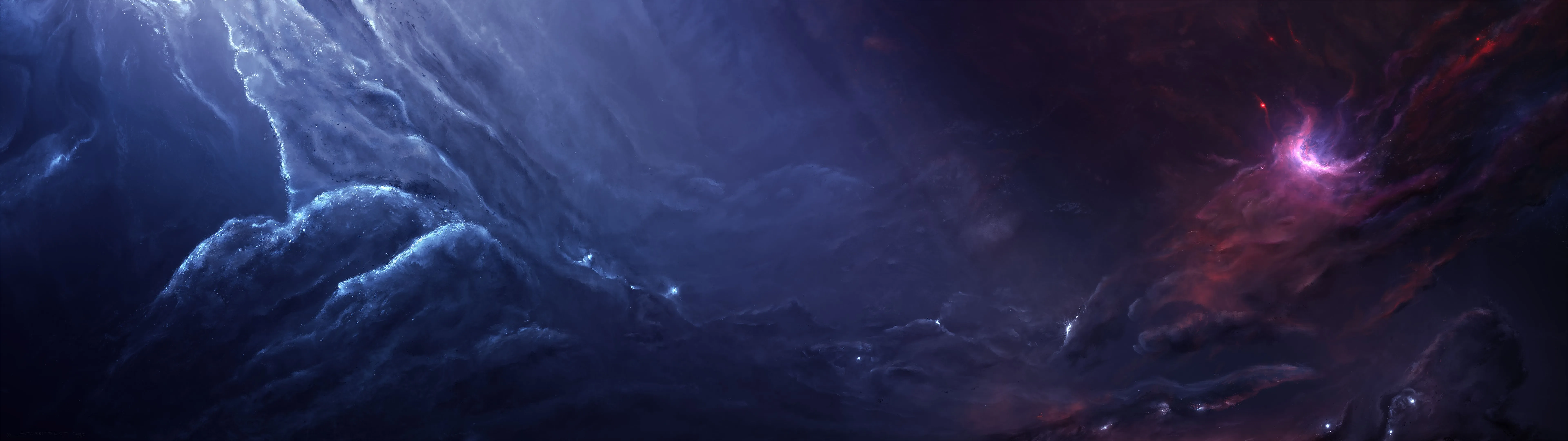 Desktop wallpaper: Purple, Sci Fi, Nebula, Space 4K free download for PC. 635764