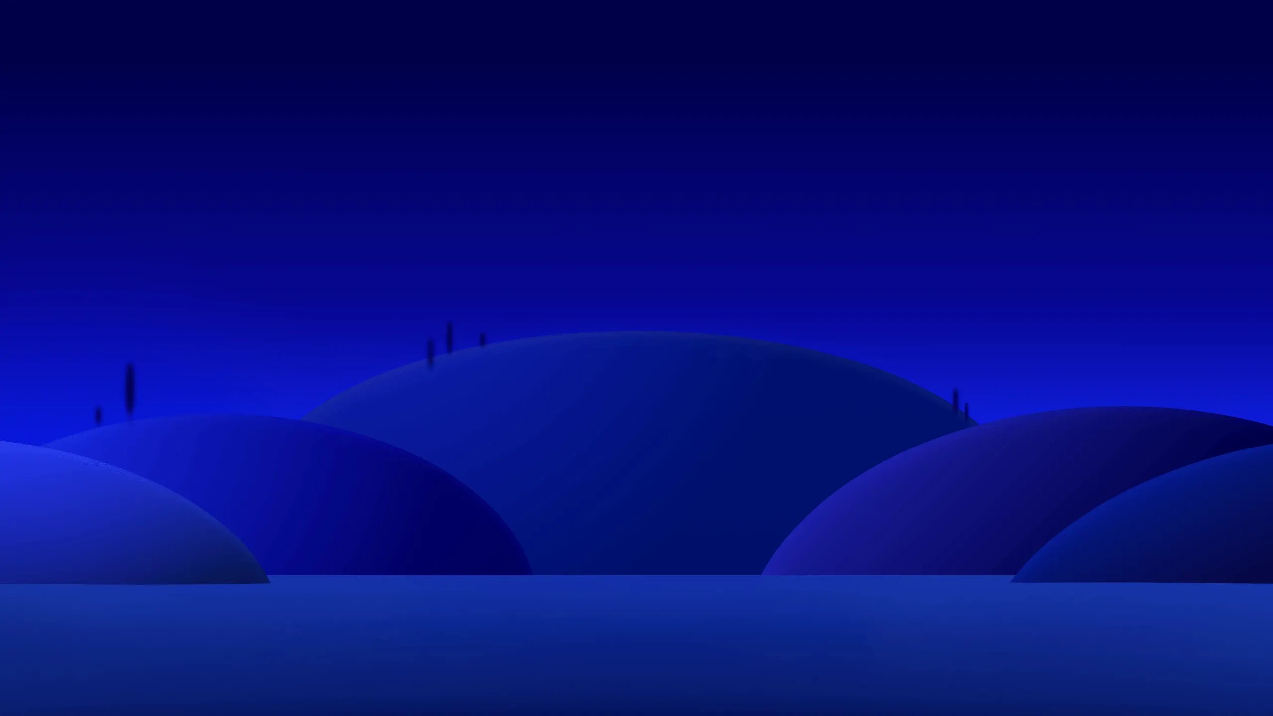 Blue aesthetic Wallpaper 4K, Nightscape, Landscape