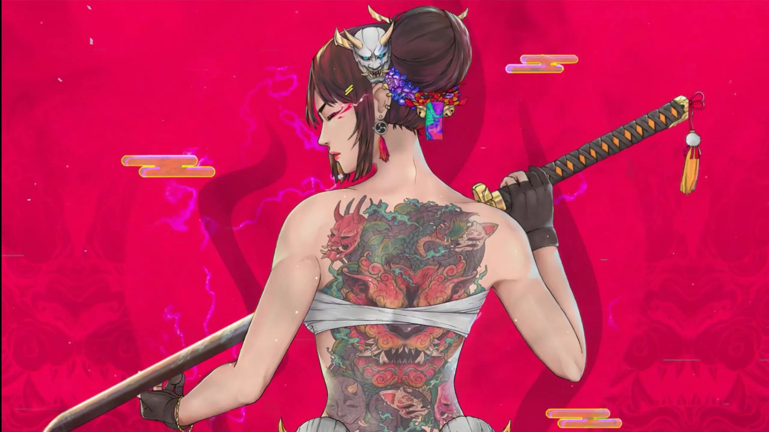 Katana Girl Demon Live Wallpaper