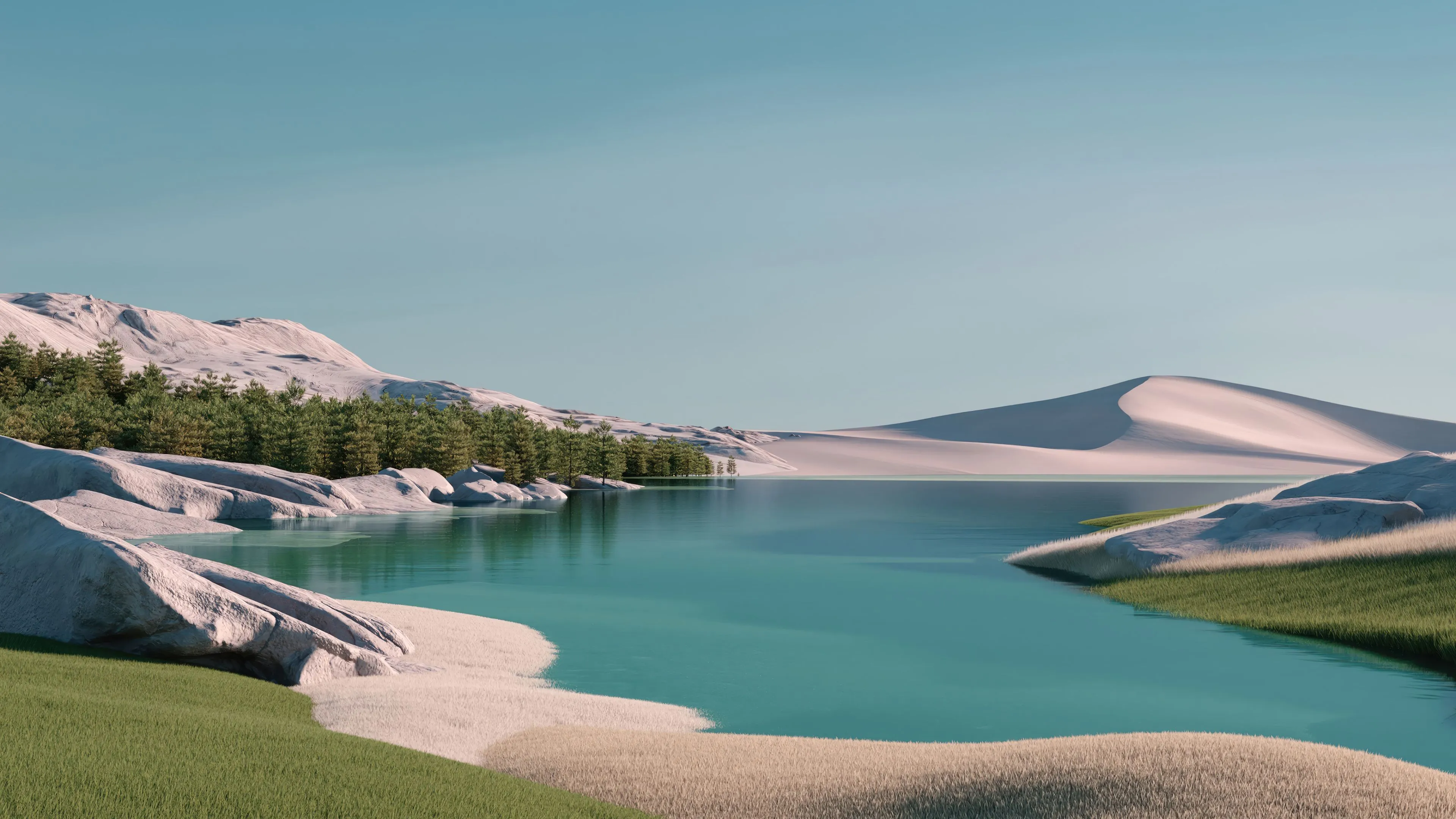 Windows 11 Landscape Scenery 4K Wallpaper 4K Abstract & Digital Art Wallpaper
