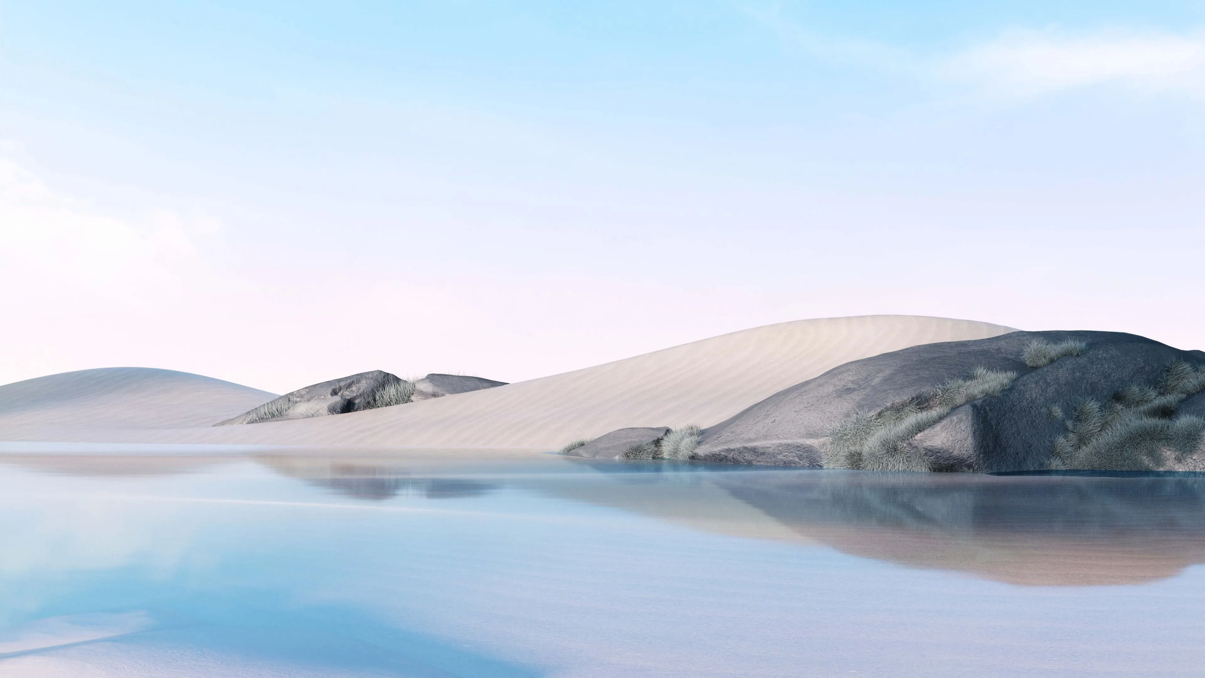 Desert lake 2021 Windows 11 Scenery 4K HD