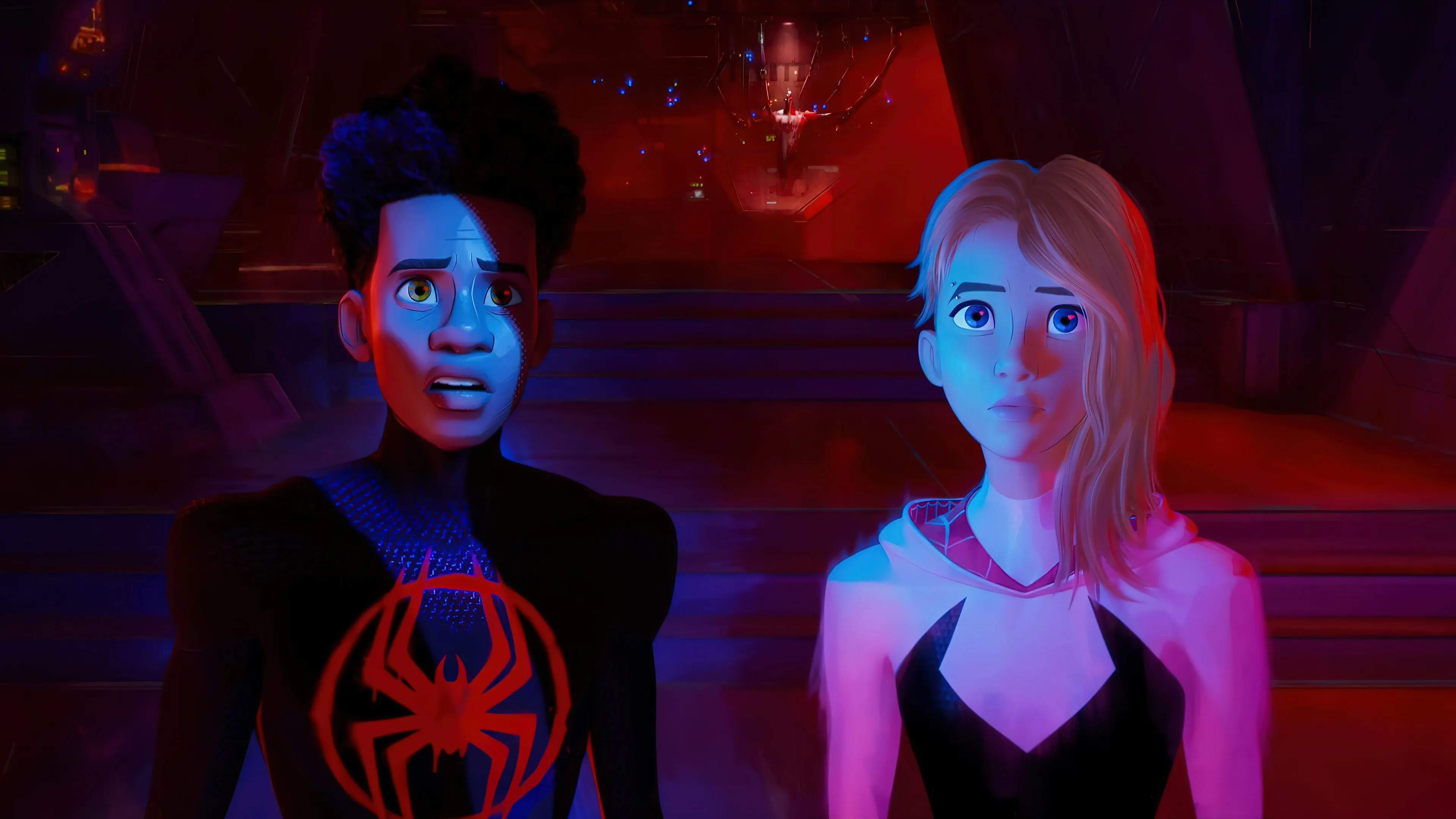 Miles Morales And Gwen Stacy In Spider Man: Across The Spider Verse 4K HD Wallpaper