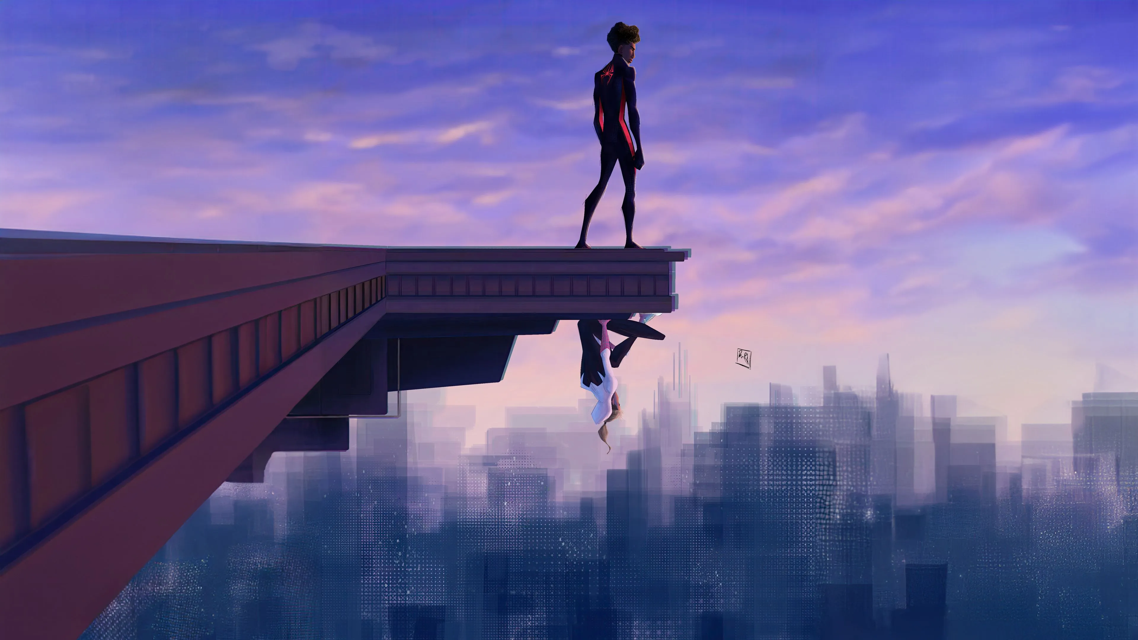 Miles And Gwen Upside Down Love Story Wallpaper, HD Superheroes Wallpaper, 4k Wallpaper, Image, Background, Photos and Picture