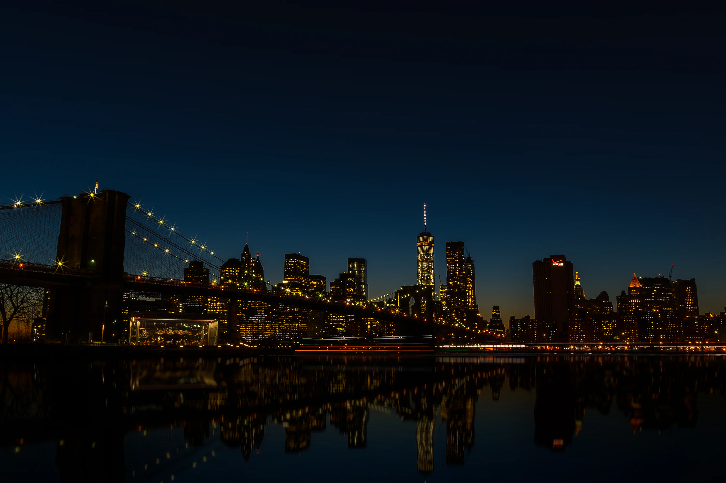 New York City Night Picture. Download Free Image