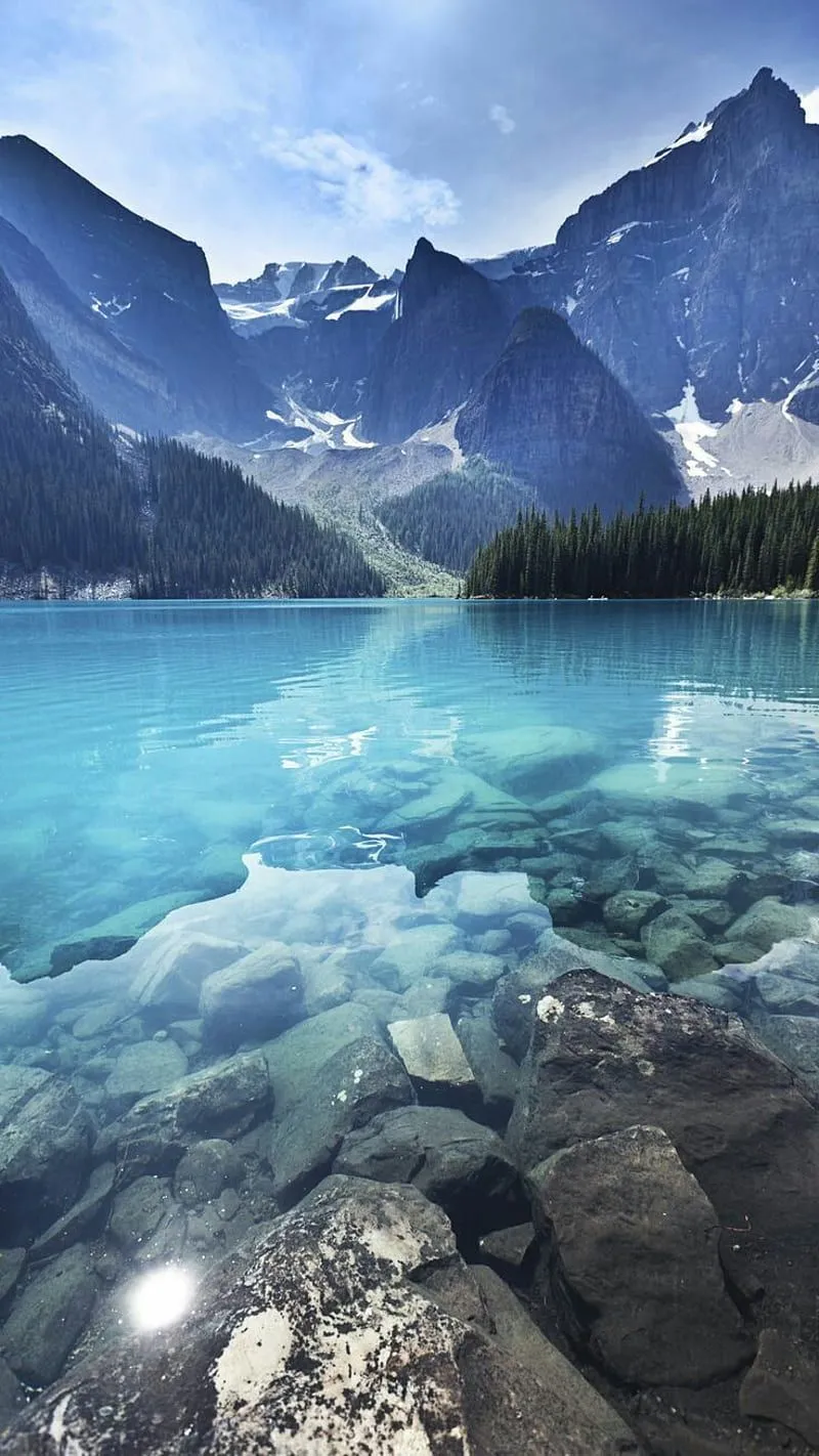 Nature, lakes, landscape, mountains, natural, HD phone wallpaper