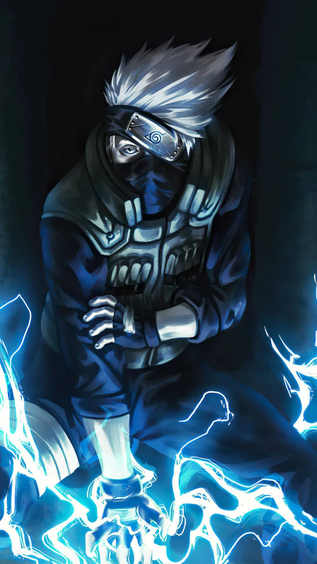 Download Cool Anime Phone Kakashi Lightning Release Wallpaper