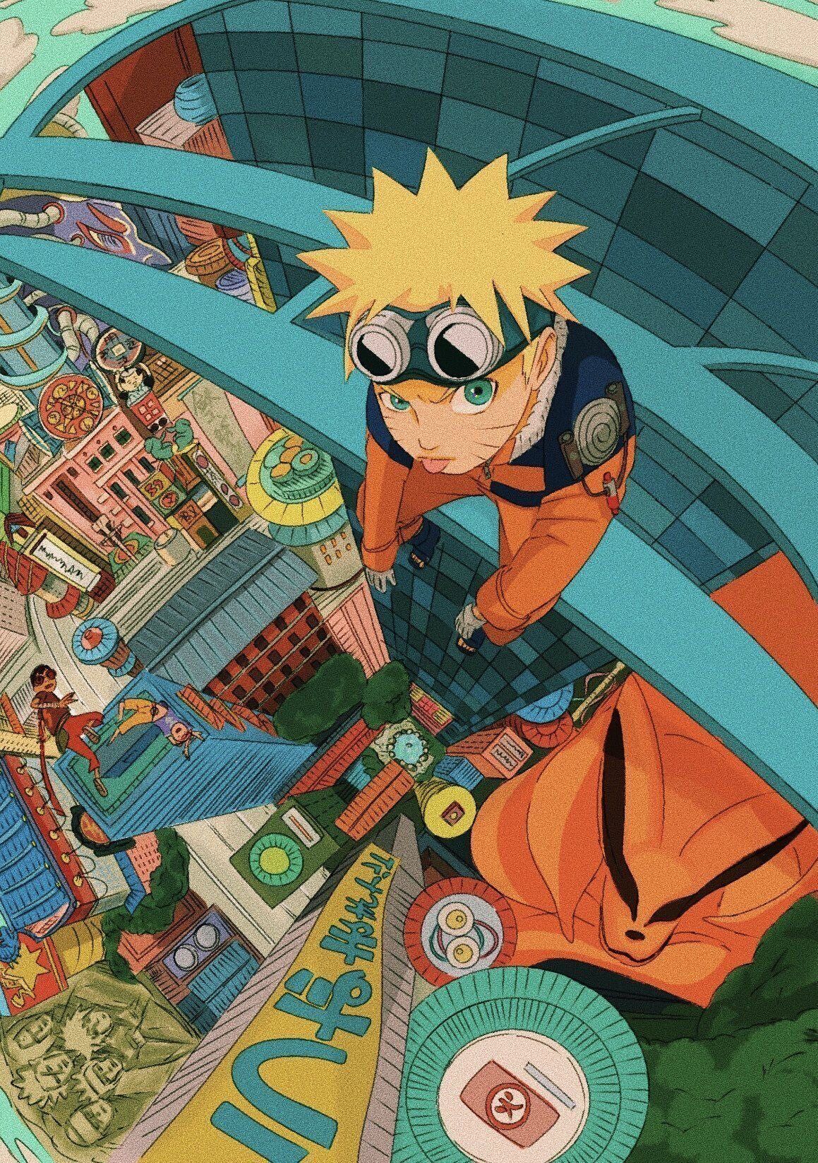 Cityscape Cartoon Naruto Shippuden Best Anime Wallpaper For IPhone And Android