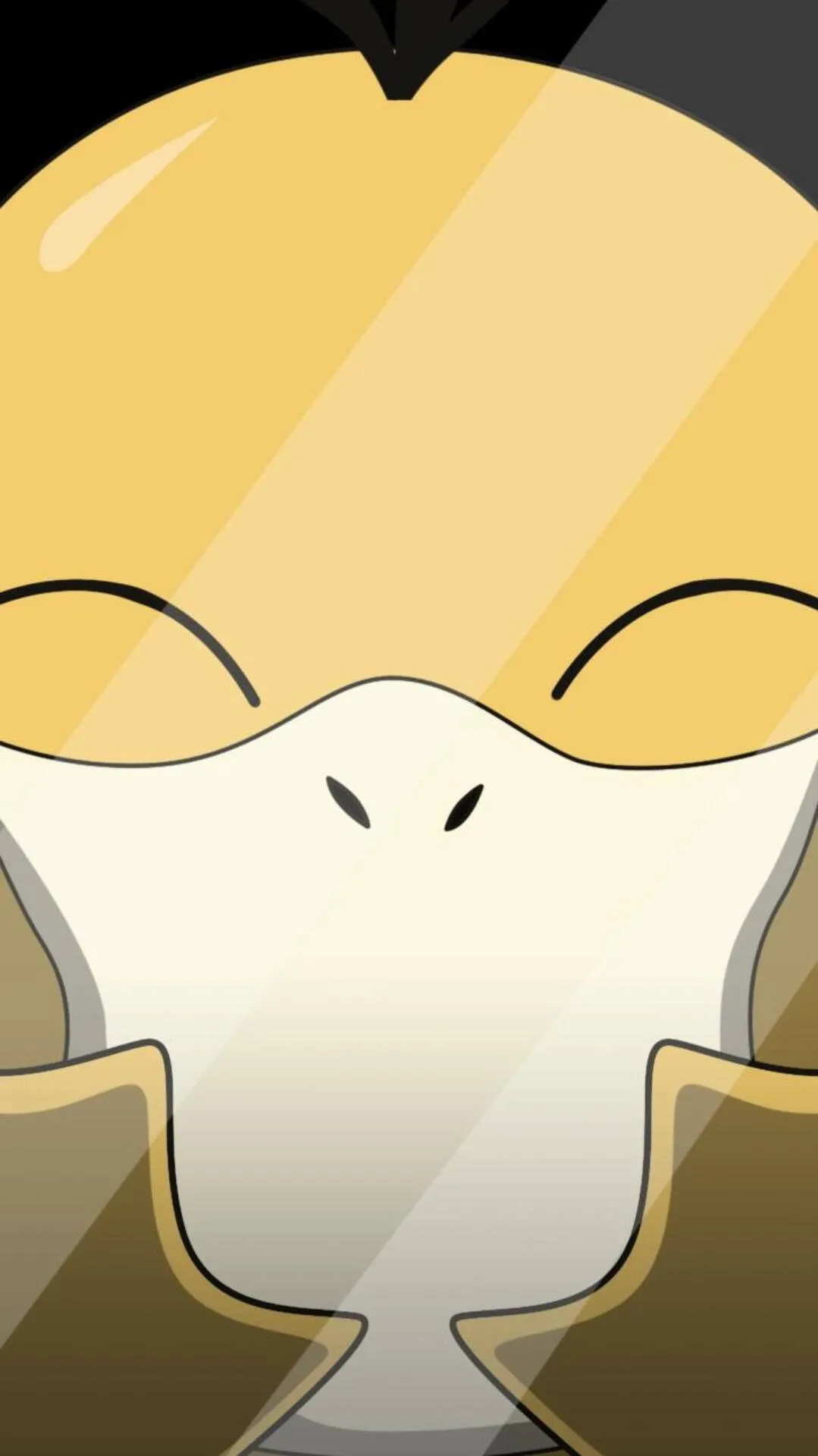 Download Psyduck In Glass Screen Phone Wallpaper