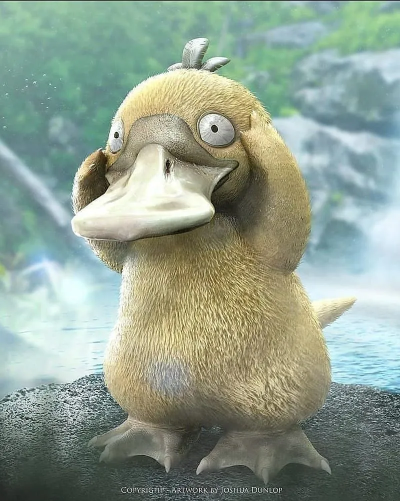 Pokemon, psyduck, HD phone wallpaper