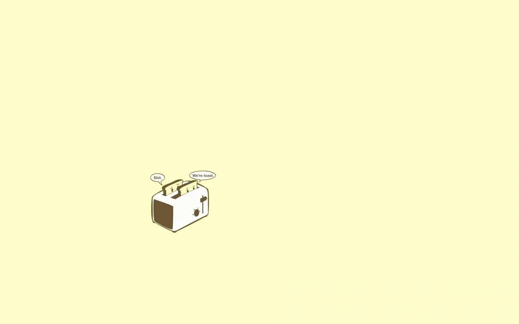 Download Toast Minimal Aesthetic Desktop Wallpaper