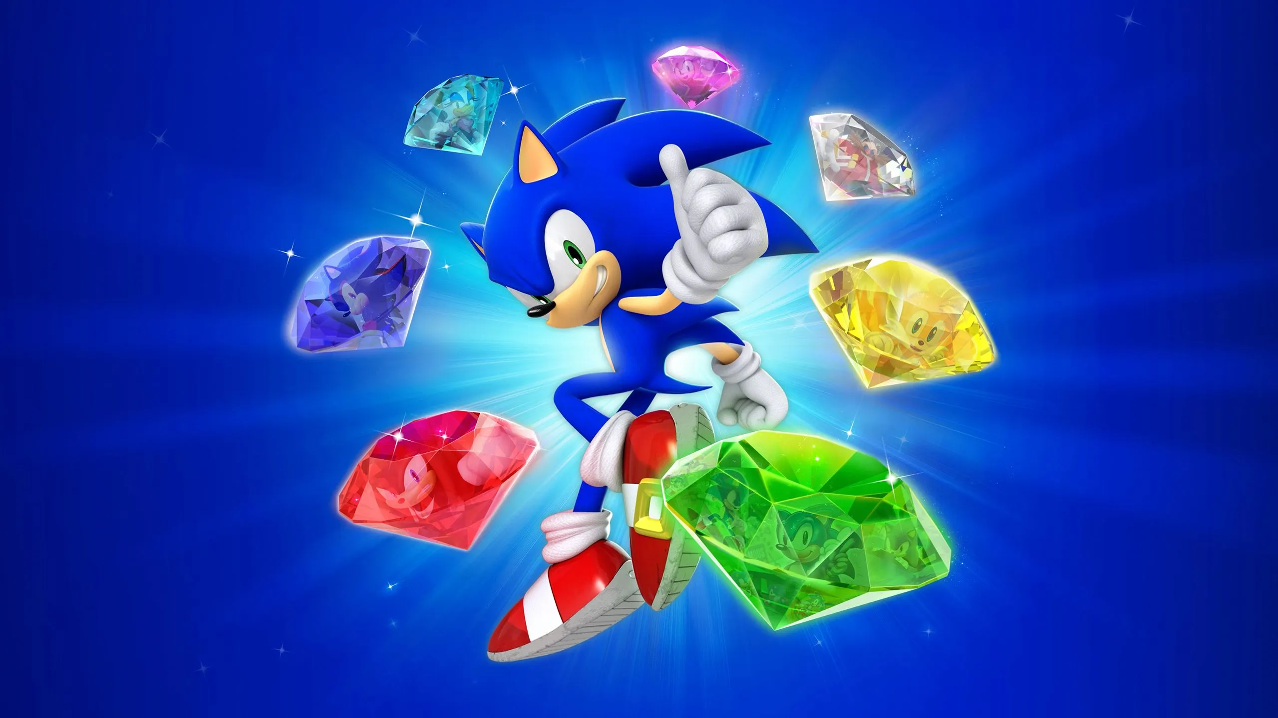 Sonic the Hedgehog 35th Anniversary Artwork Wallpaper with Monocle