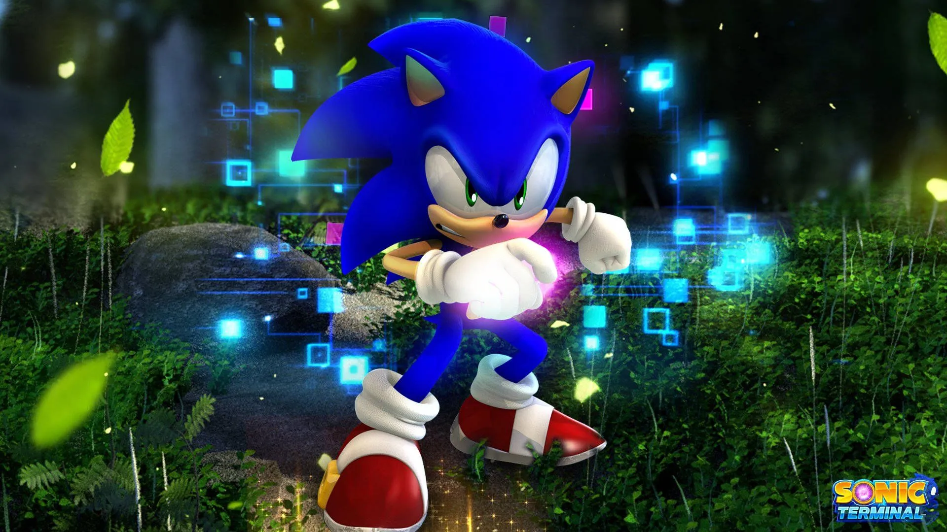 Download Speed along with Cool Sonic! Wallpaper