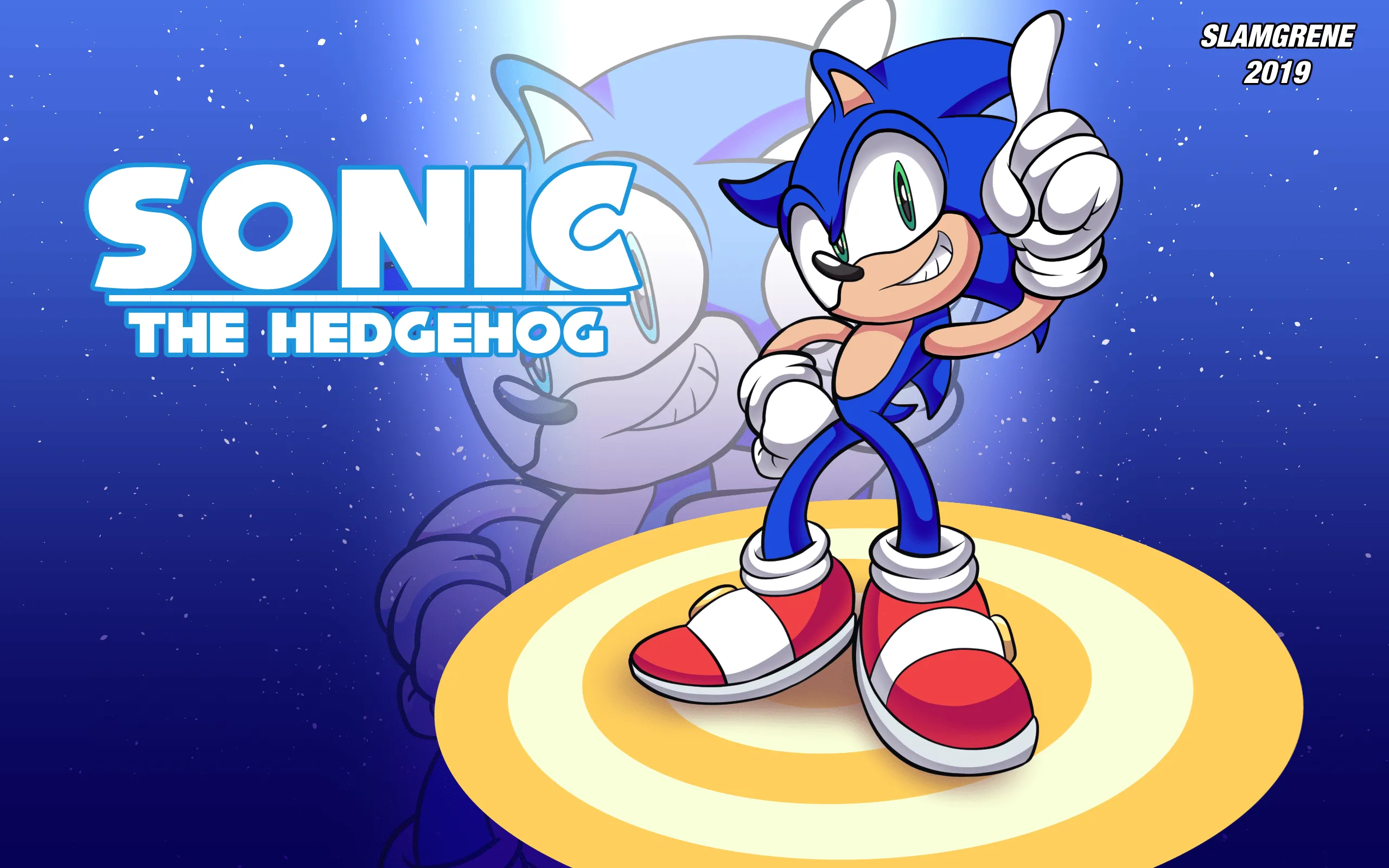 Sonic Wallpaper by SlamGrene on Newgrounds