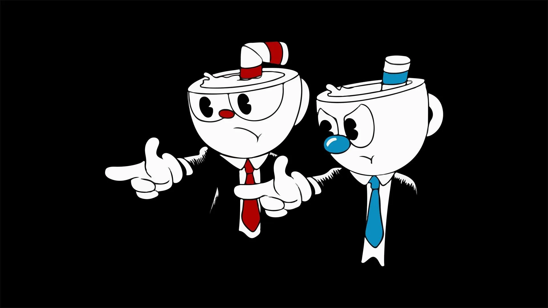 Cuphead (Video Game), Pulp Fiction, Humor Wallpaper HD / Desktop and Mobile Background