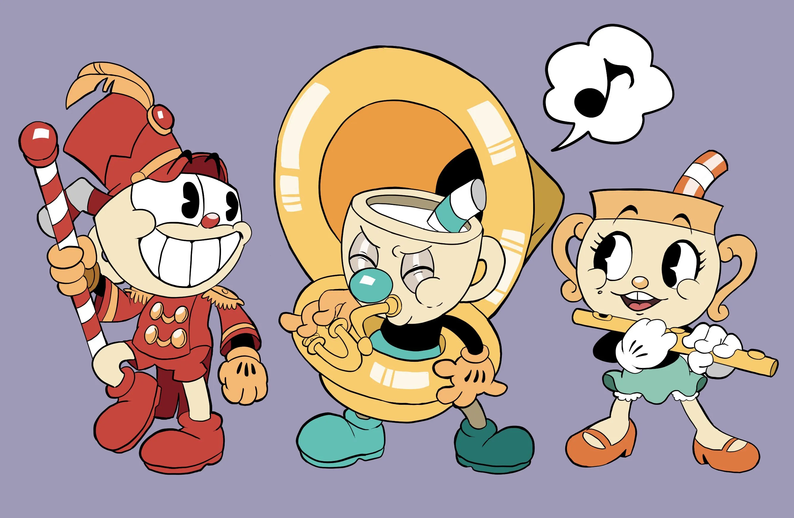 Desktop wallpaper: Ms Chalice (Cuphead), Video Game, Cuphead, Cuphead (Character), Mugman (Cuphead) 4K free download for PC. 1066962