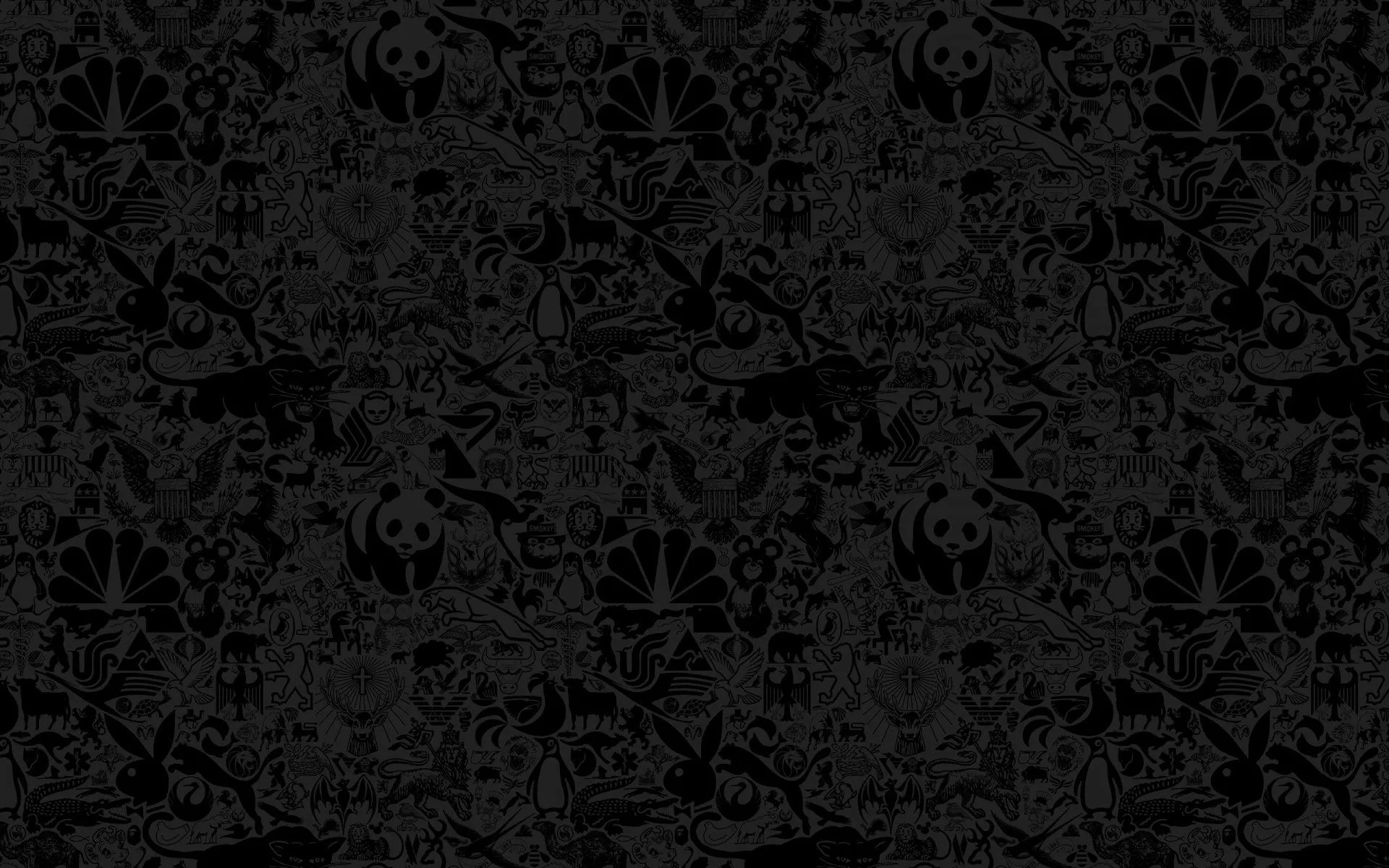 HD Abstract Black Pattern Wallpaper