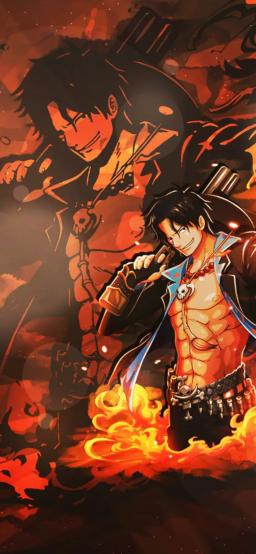 Phone wallpaper: One Piece, Portgas D Ace, Anime 1188317
