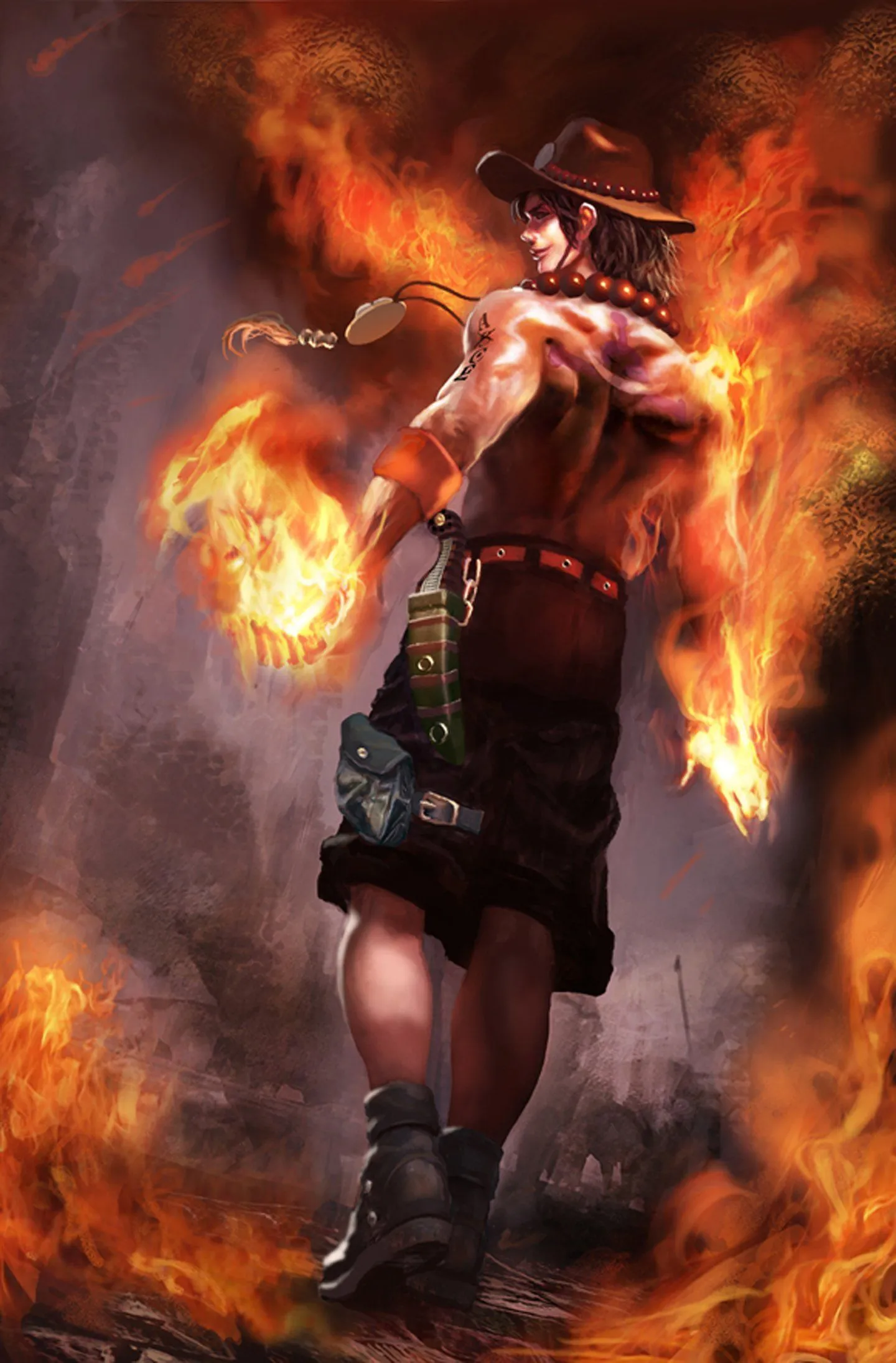 onepiece, Anime, Series, Character, Male, Fire, Ace Wallpaper HD / Desktop and Mobile Background