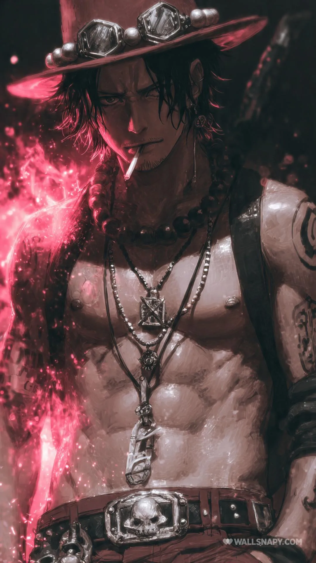 One piece portgas d ace mobile wallpaper