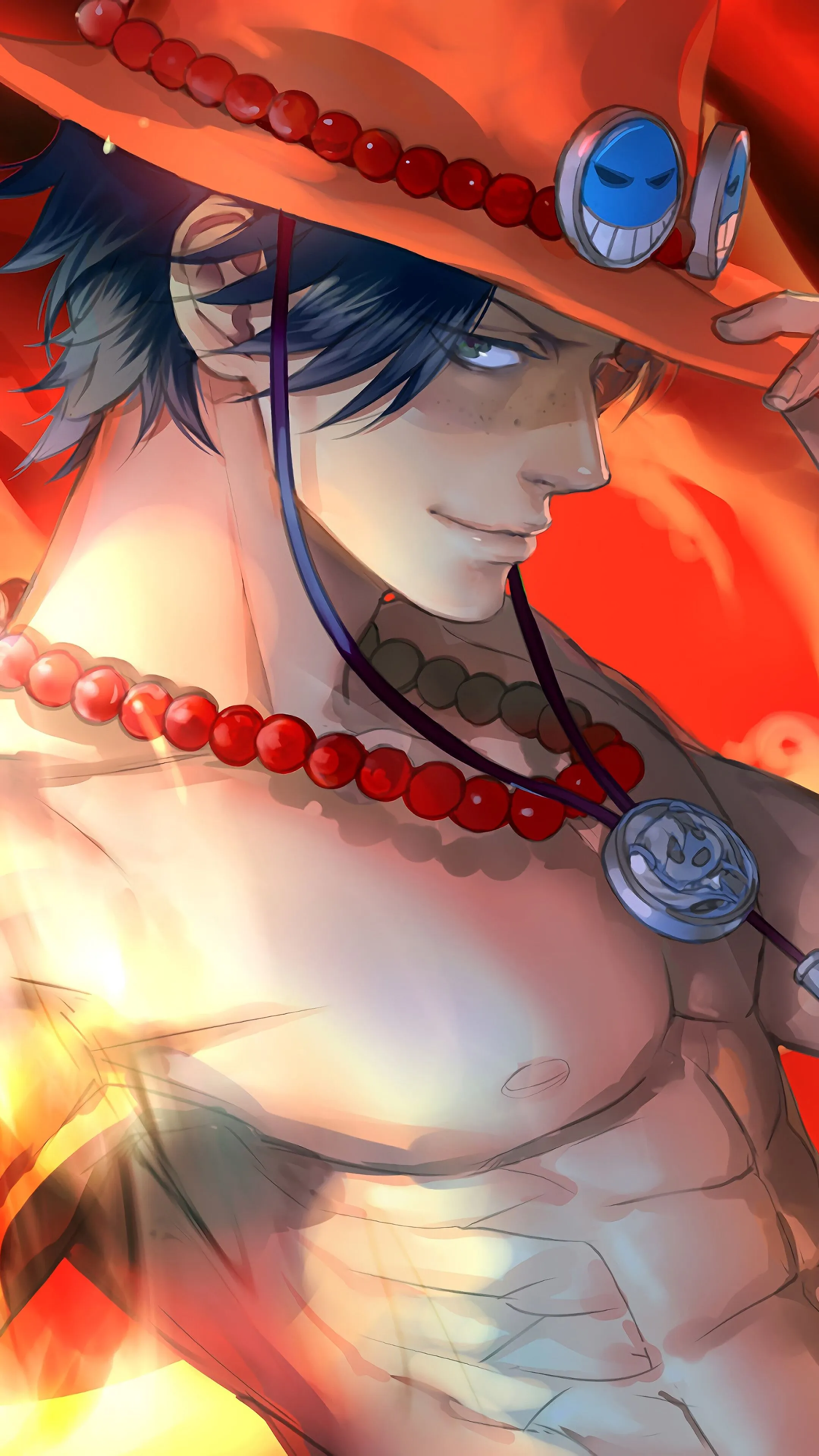 Fire Fist, Ace, One Piece, 4K HD Phone Wallpaper