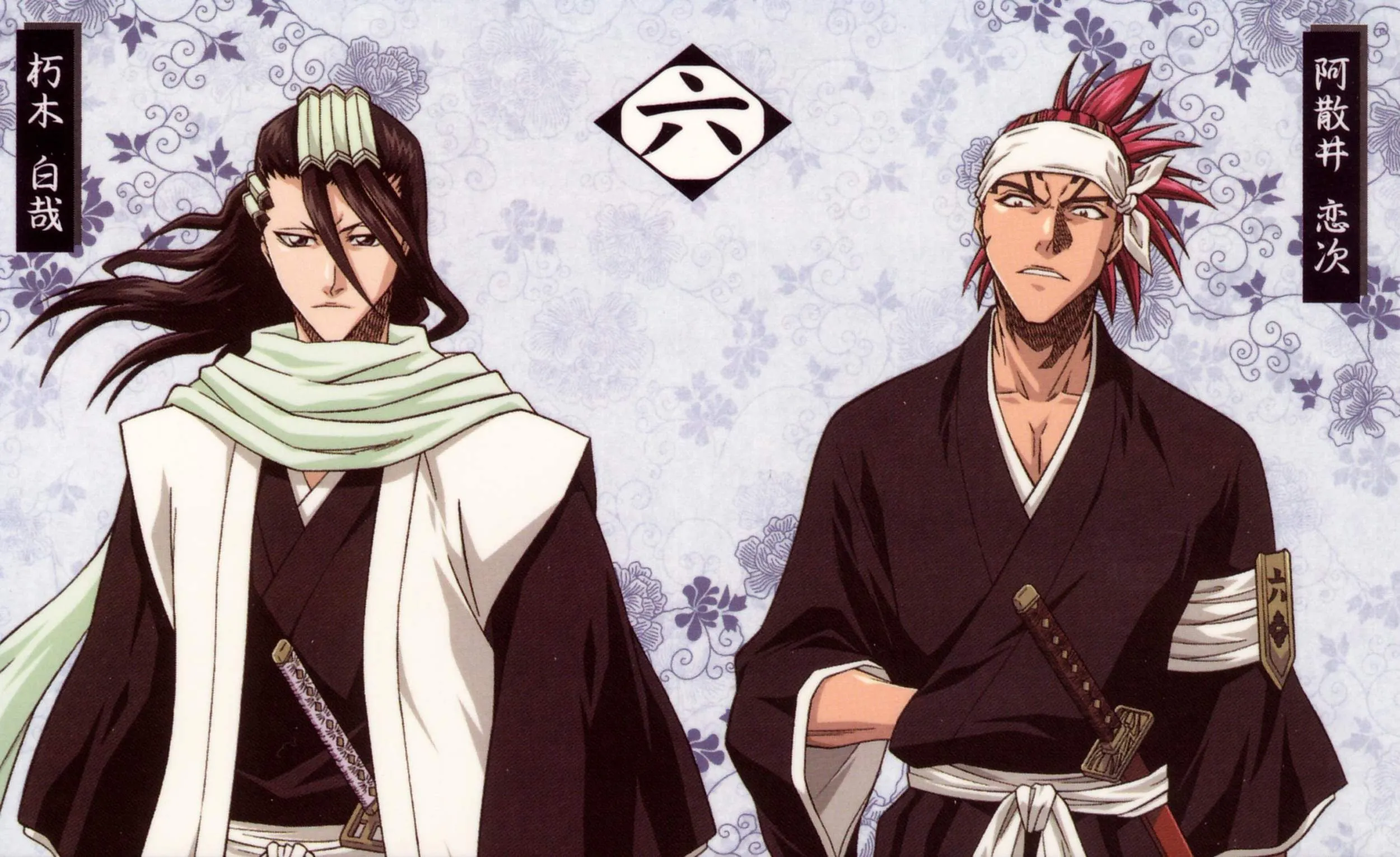 byakuya kuchiki, renji abarai, boys Wallpaper, HD Anime 4K Wallpaper, Image and Background