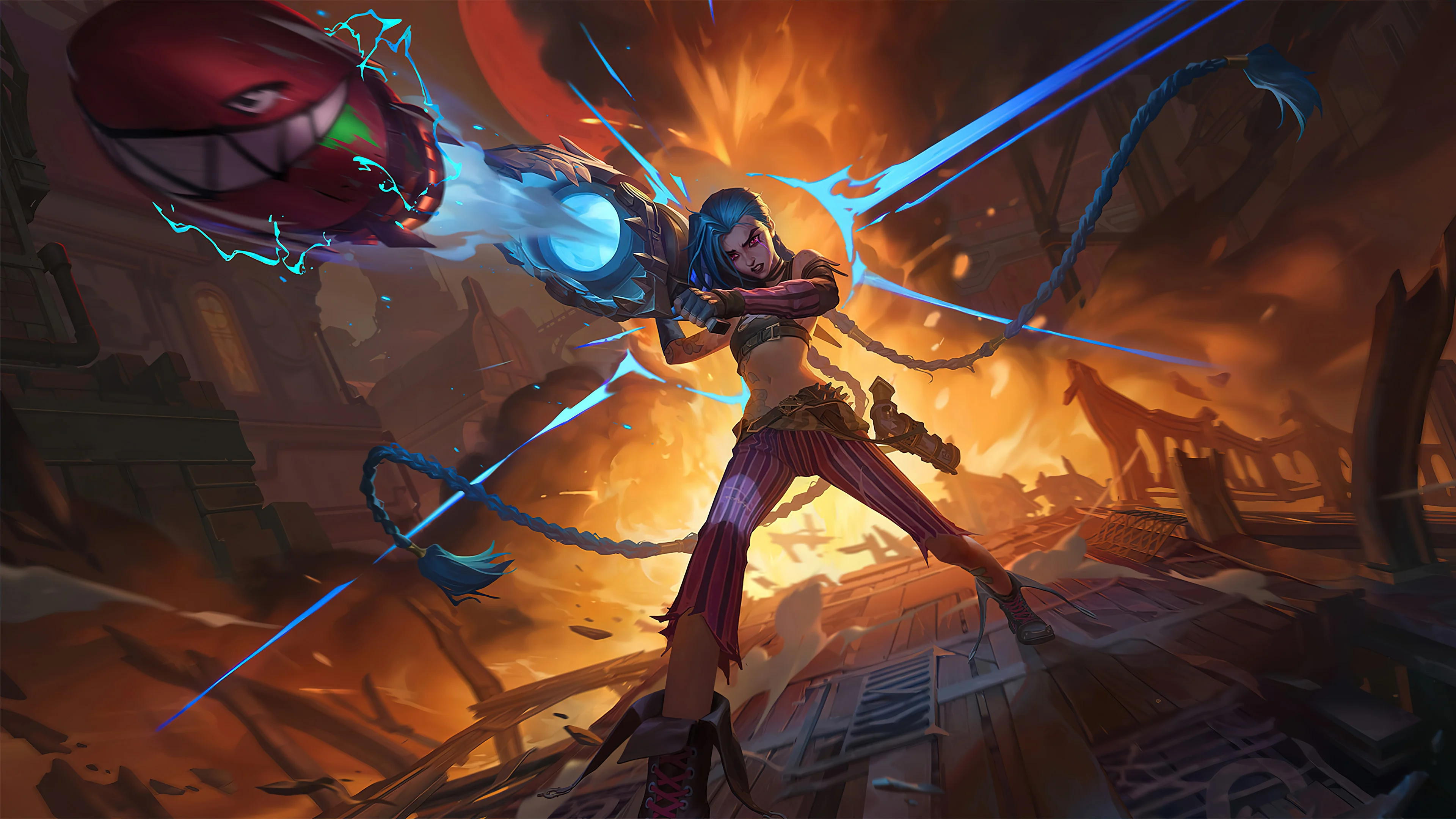 Jinx Arcane V2 League of Legends Wallpaper 4K for Desktop