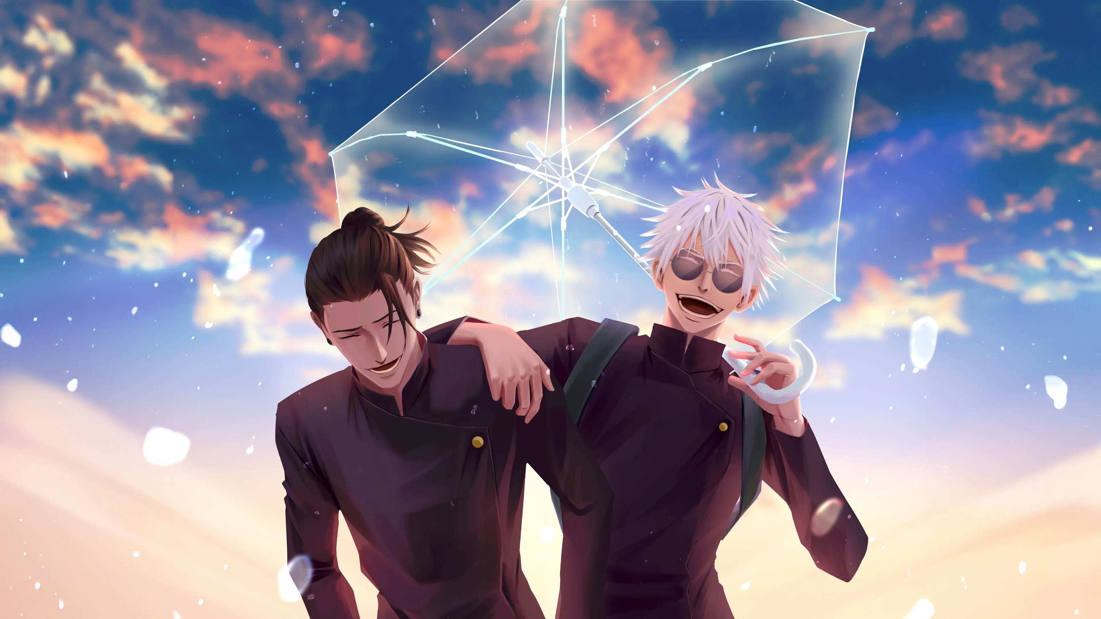 Suguru Geto, Satoru Gojo Jujutsu Kaisen 8K Wallpaper