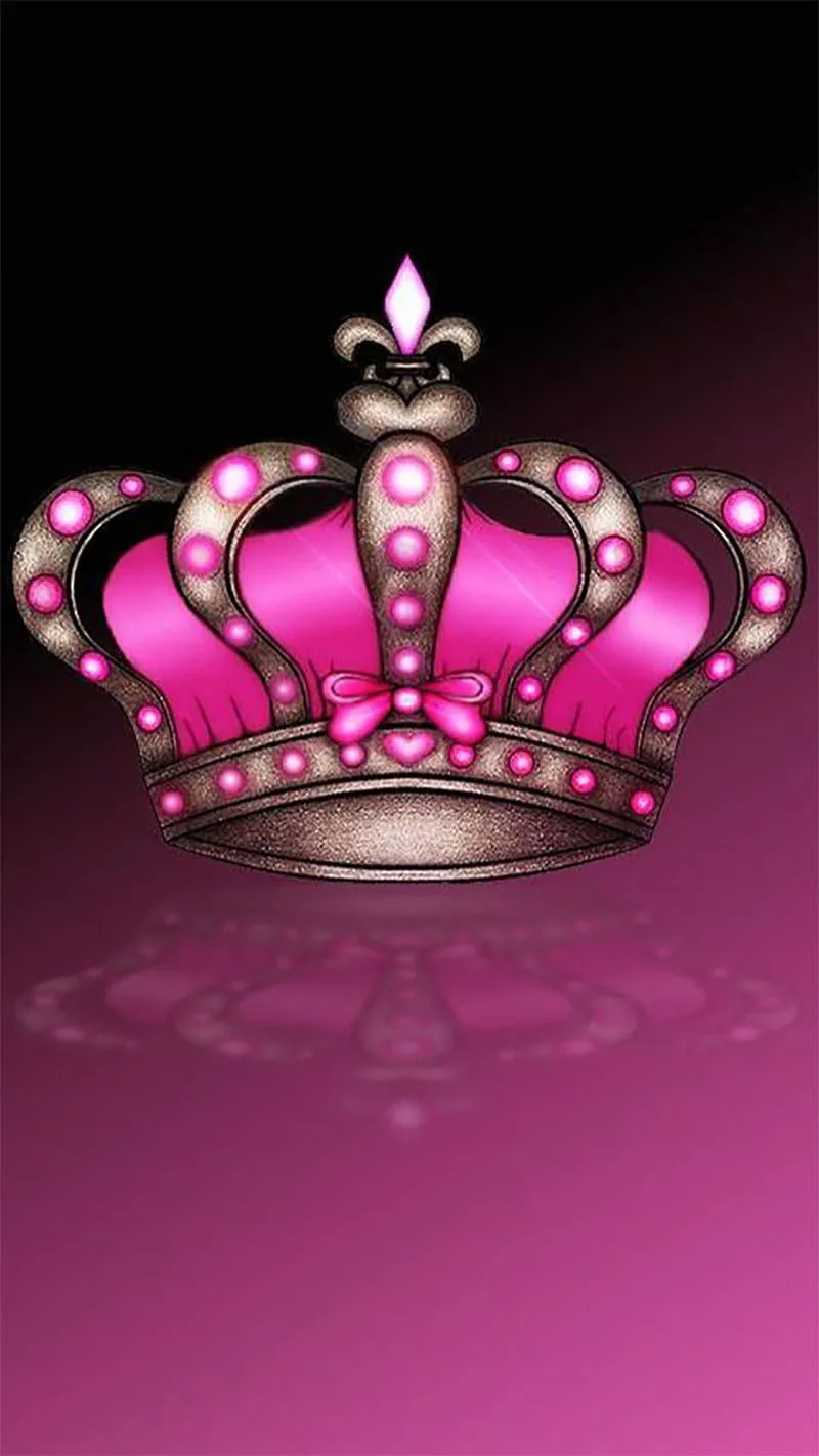 Royal pink, crown, lock screen, royal, HD phone wallpaper