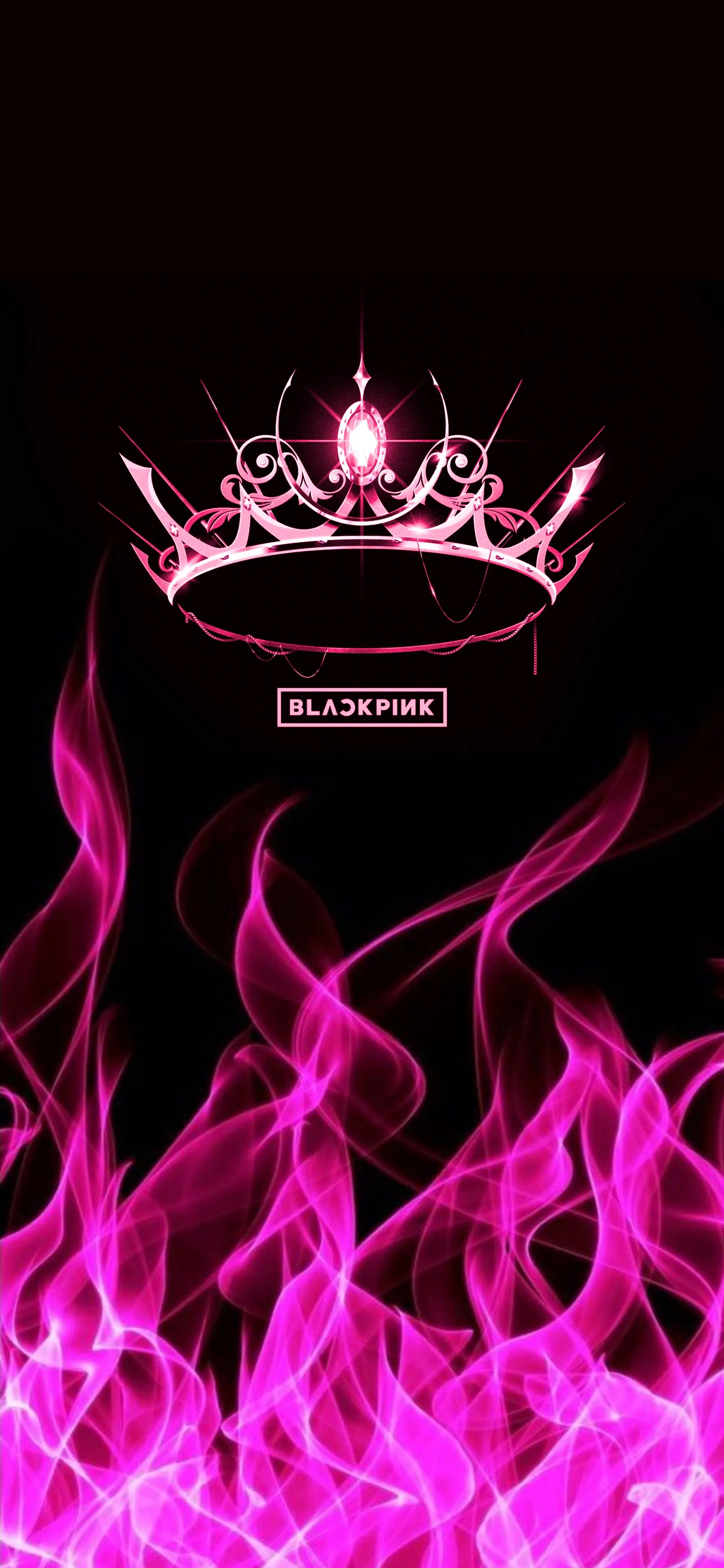 BlackPink Burning Crown Flames Wallpaper Pop Wallppapers