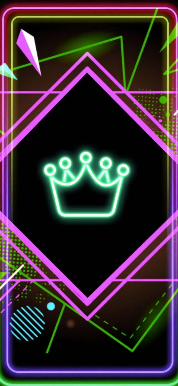 Download Crown Neon Aesthetic iPhone Wallpaper