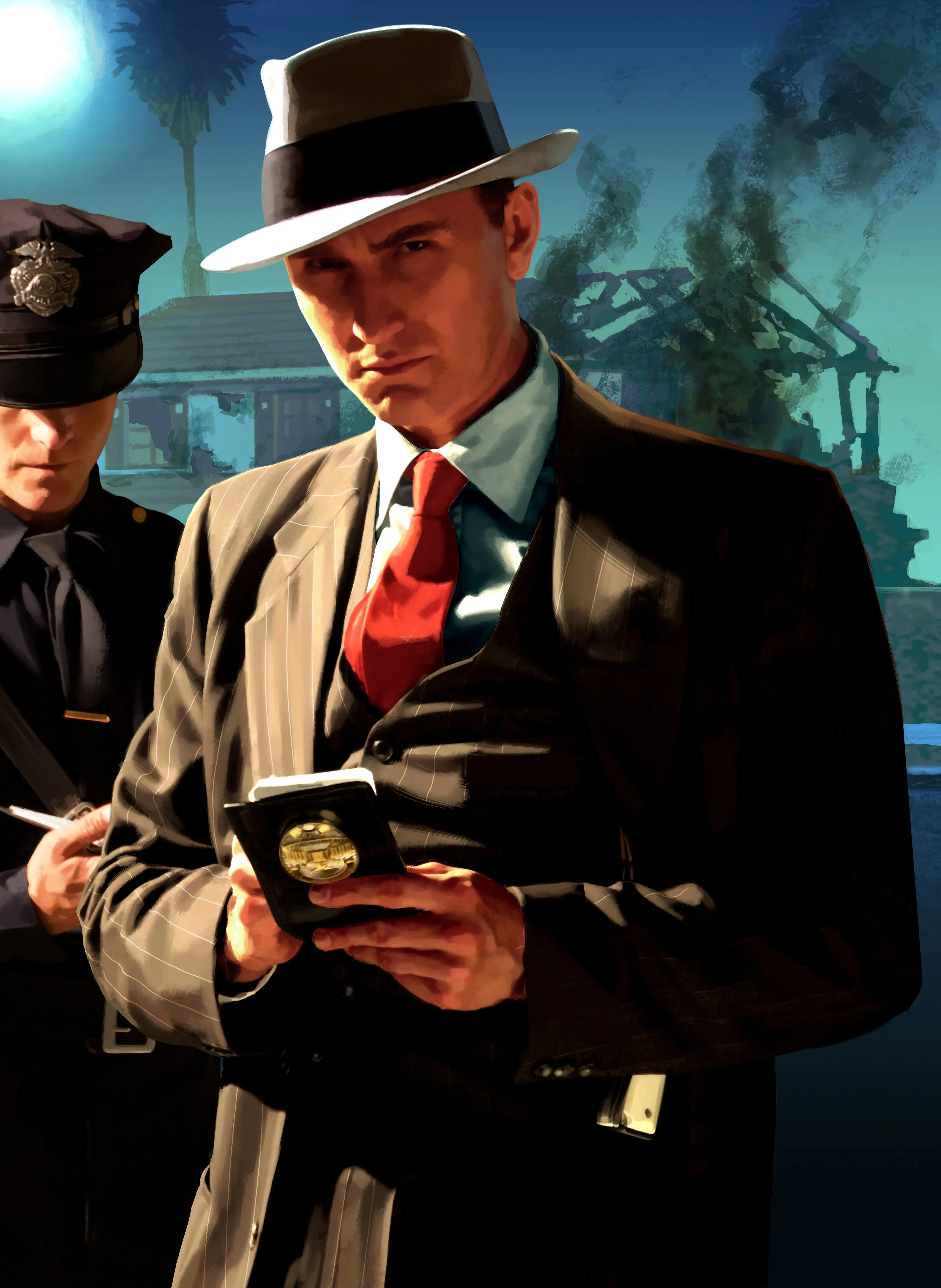 4K, L.A. Noire, Men, Police, Hat, Suit HD Phone Wallpaper