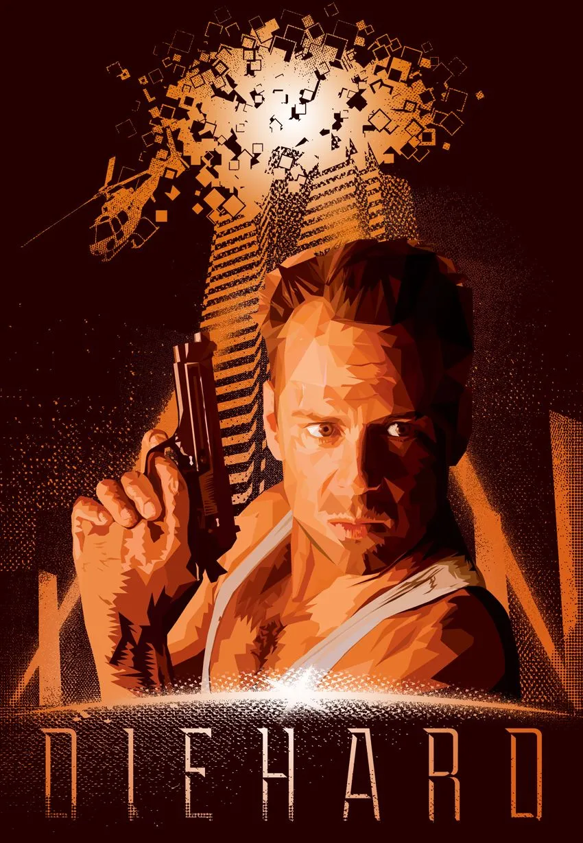 Die Hard. Poster By Tomralston