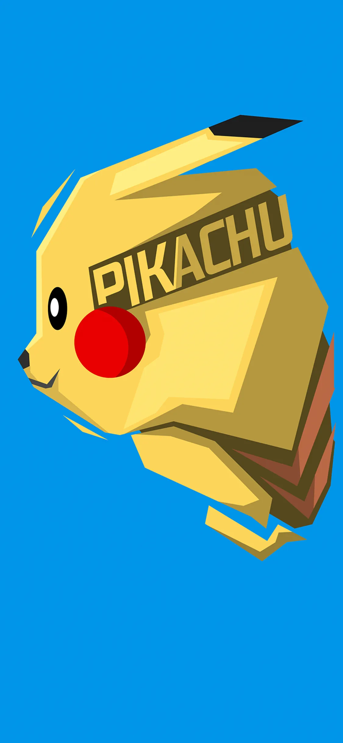 Pikachu Wallpaper 4K, Minimalist, Pokemon