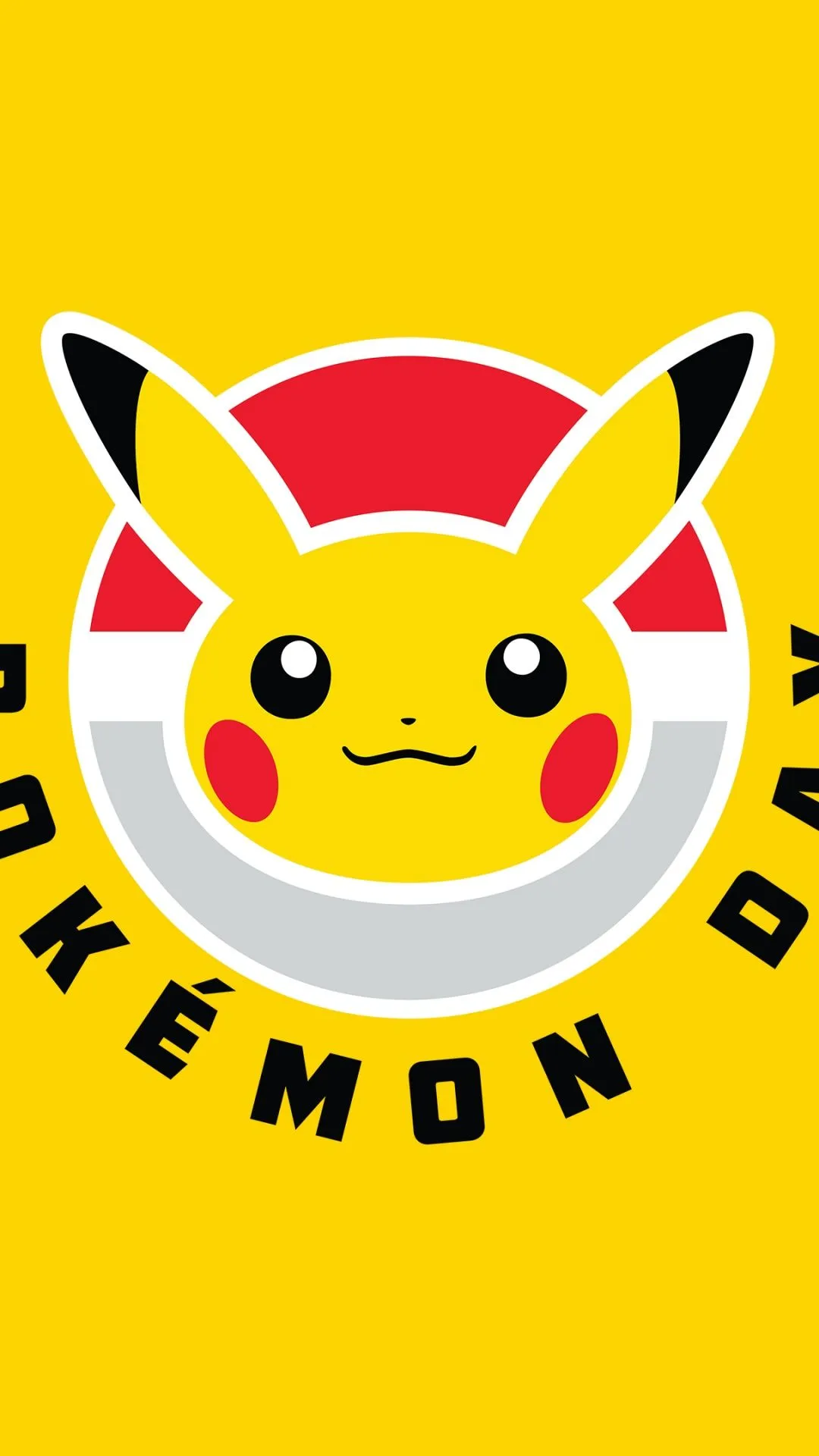Pokémon Day Wallpaper 4K, Minimalist, Yellow background