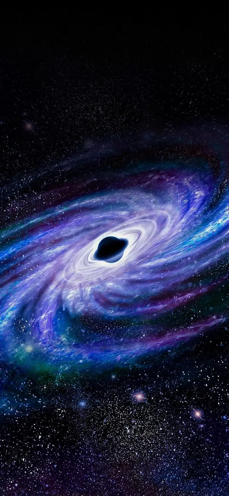 Black hole, galaxy, HD phone wallpaper
