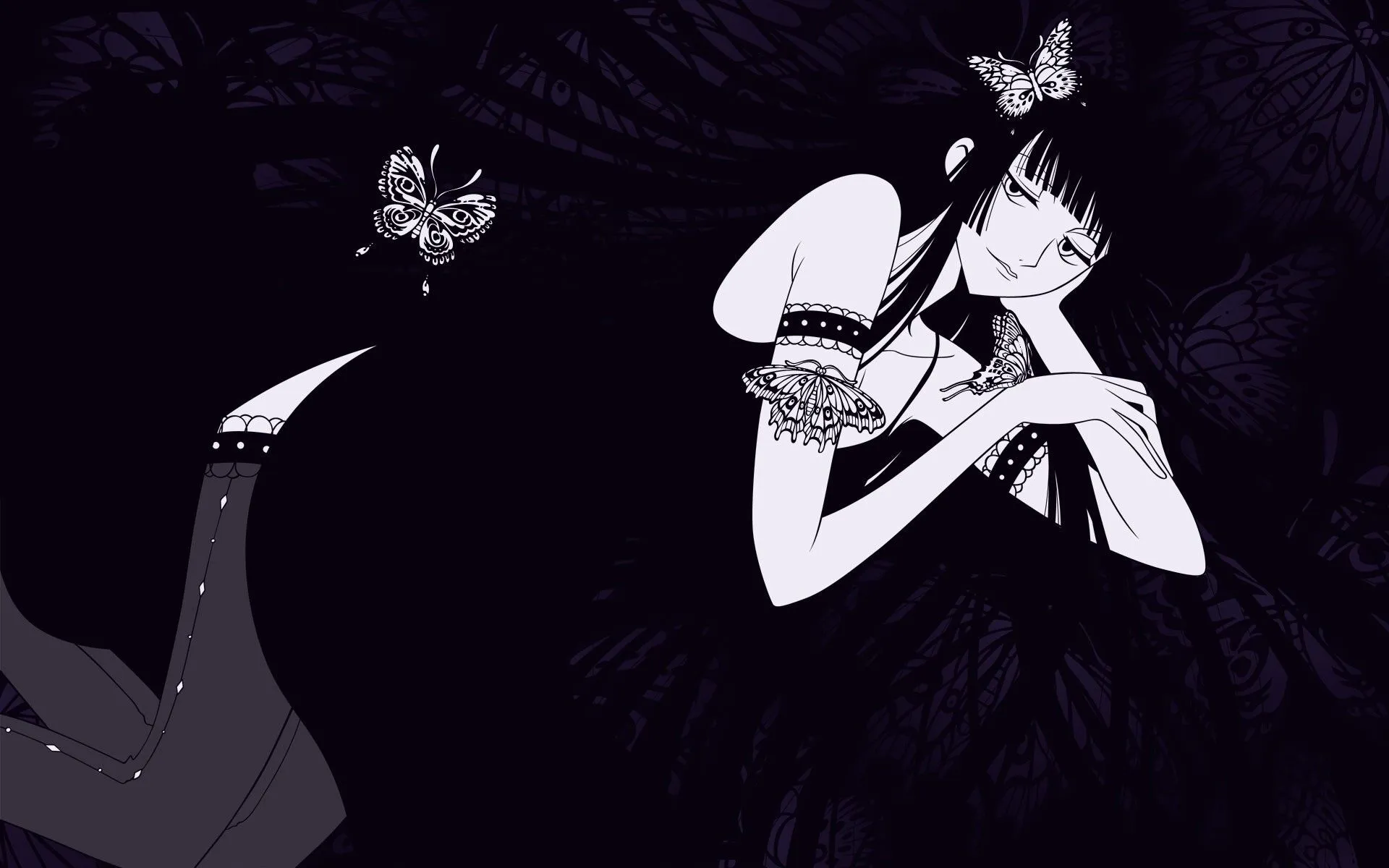 Dark anime girl, Ichihara Yuuko Desktop wallpaper 1920x1080