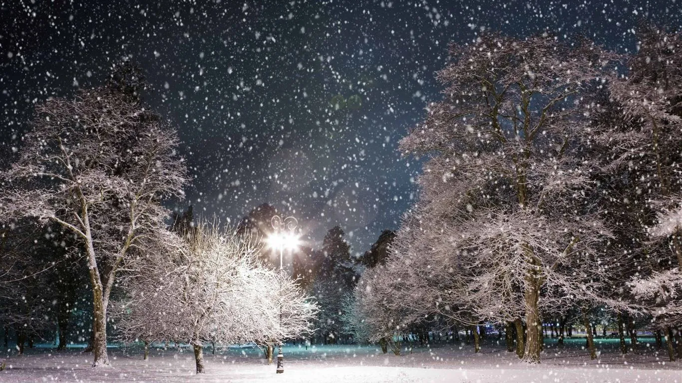 Winter Night MacBook Air Wallpaper Download