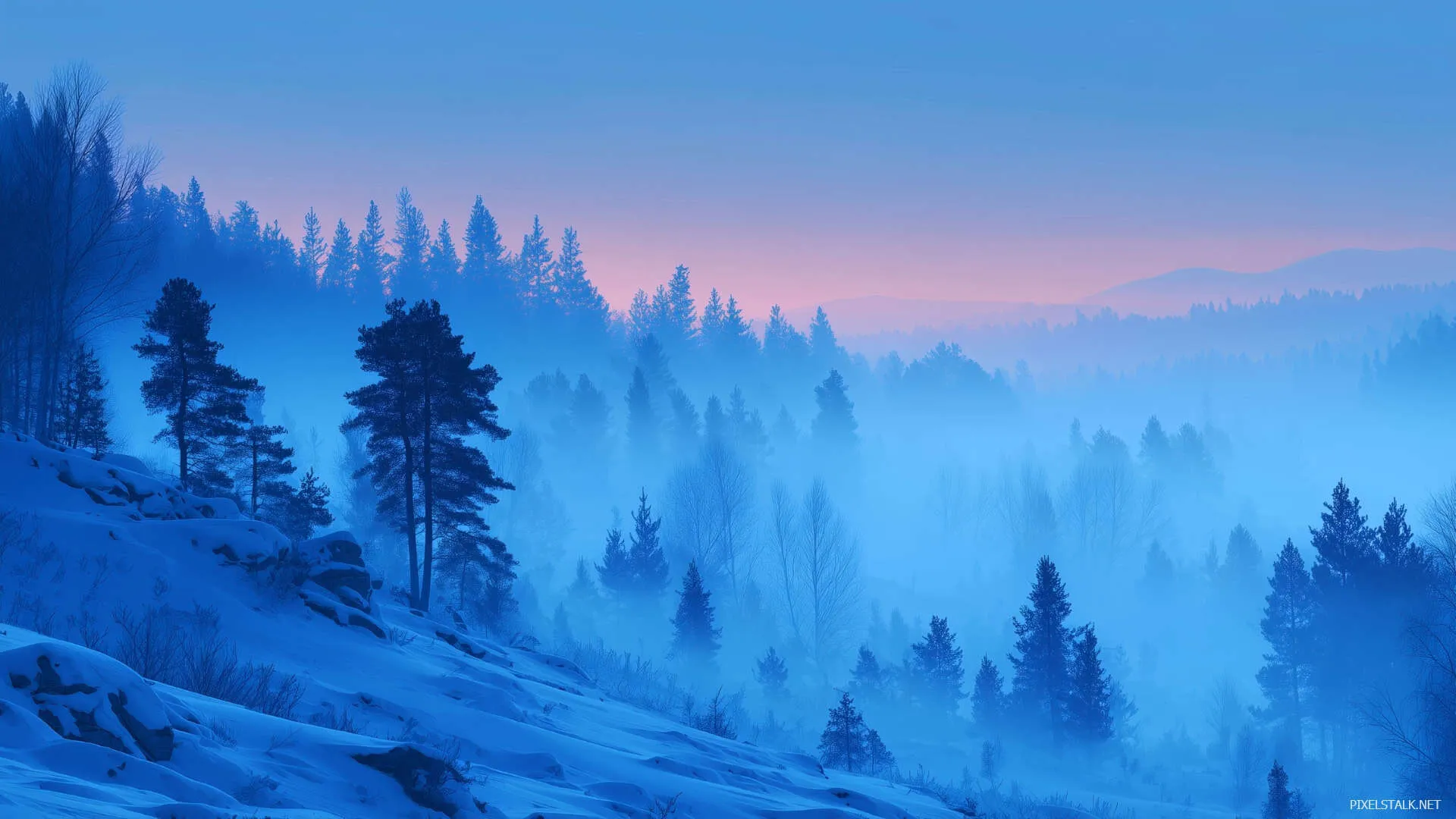 Blue Winter Wallpaper Desktop