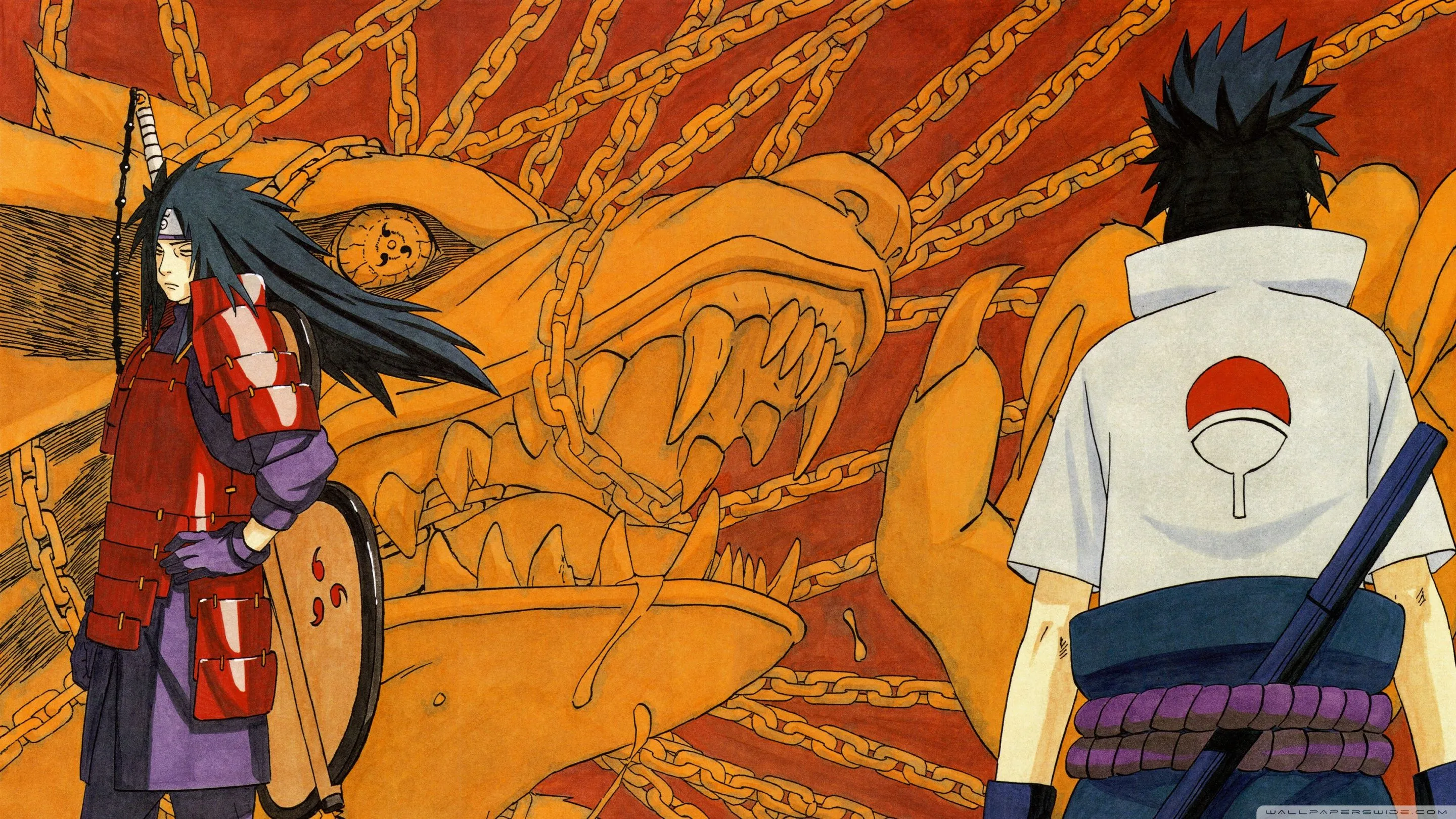 Naruto & Madara Uchiha 4K UHD Wallpaper for UltraHD Desktop and TV, Widescreen and UltraWide Display, Smartphone and Tablet Devices