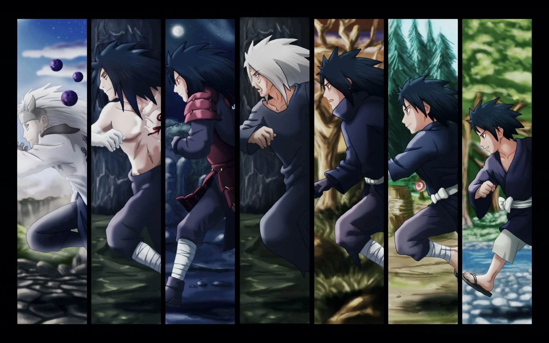 Wallpaper Naruto, Naruto, Akatsuki, Tobi, Power Uchiha, Madara, The Uchiha clan, The Uchiha clan.Obito for mobile and desktop, section сёнэн, resolution 1920x1200