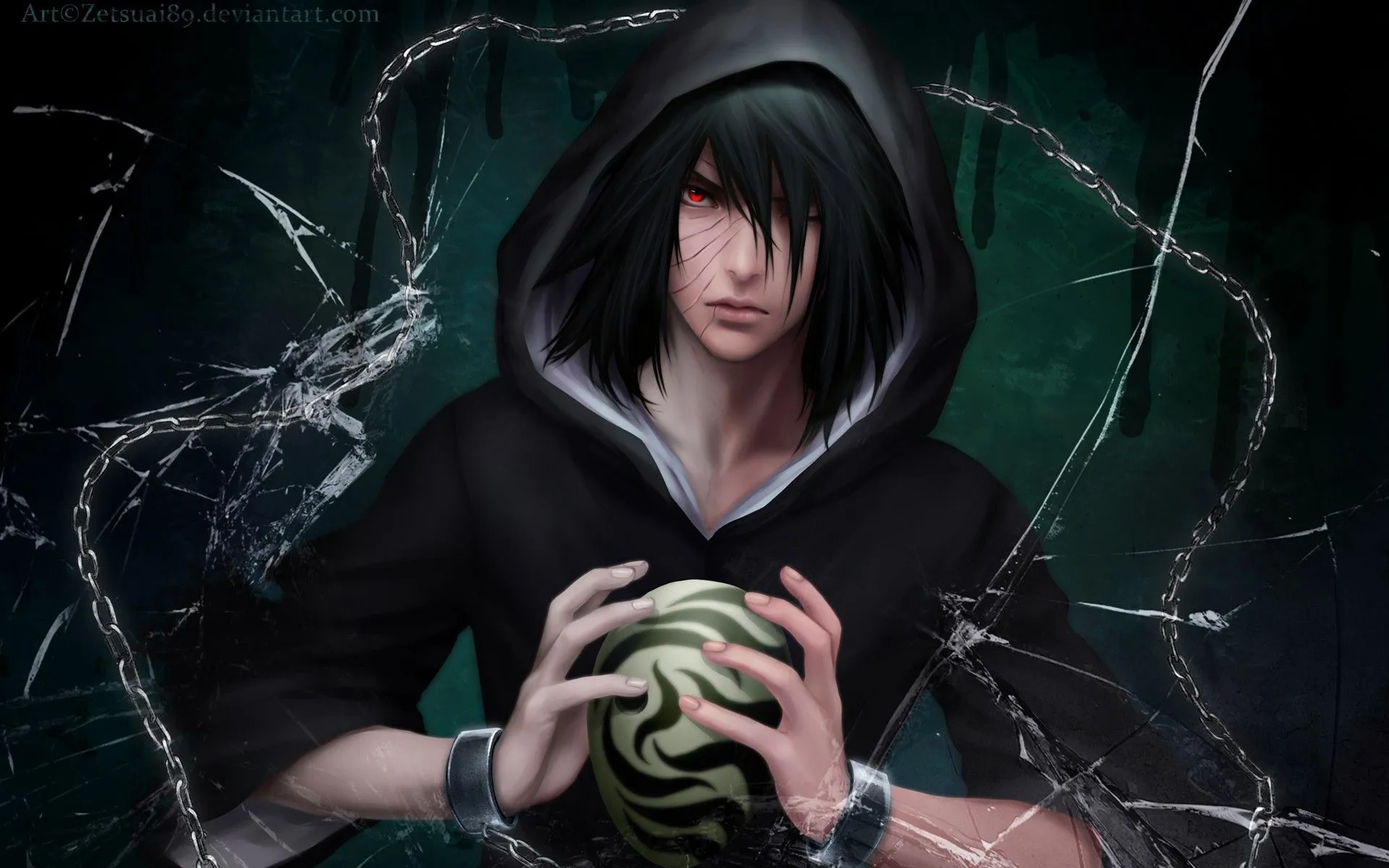 Magician Uchiha Madara from Naruto manga Desktop wallpaper 1440x900