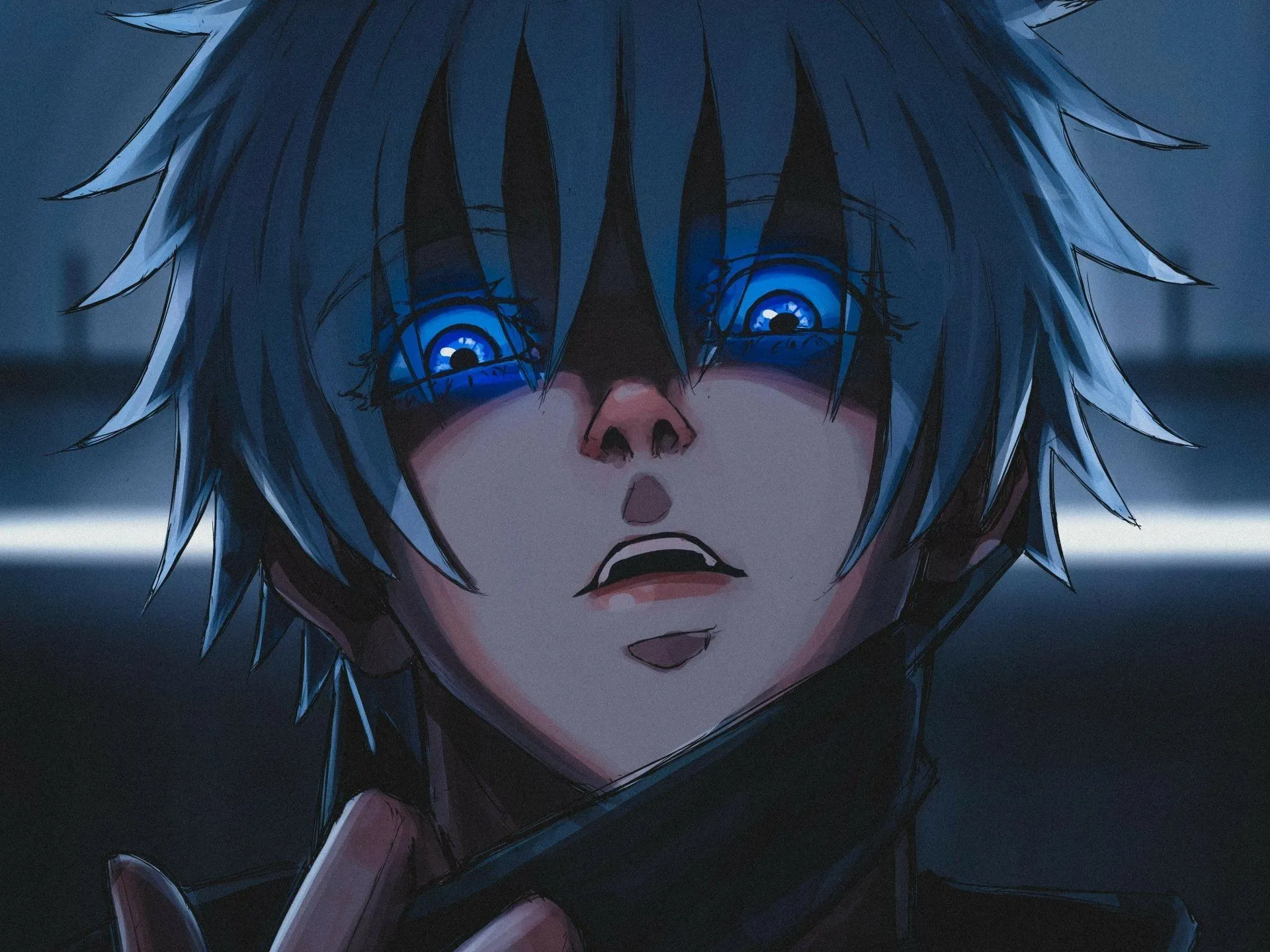 Satoru Gojo Dark Anime HD Wallpaper Kaisen