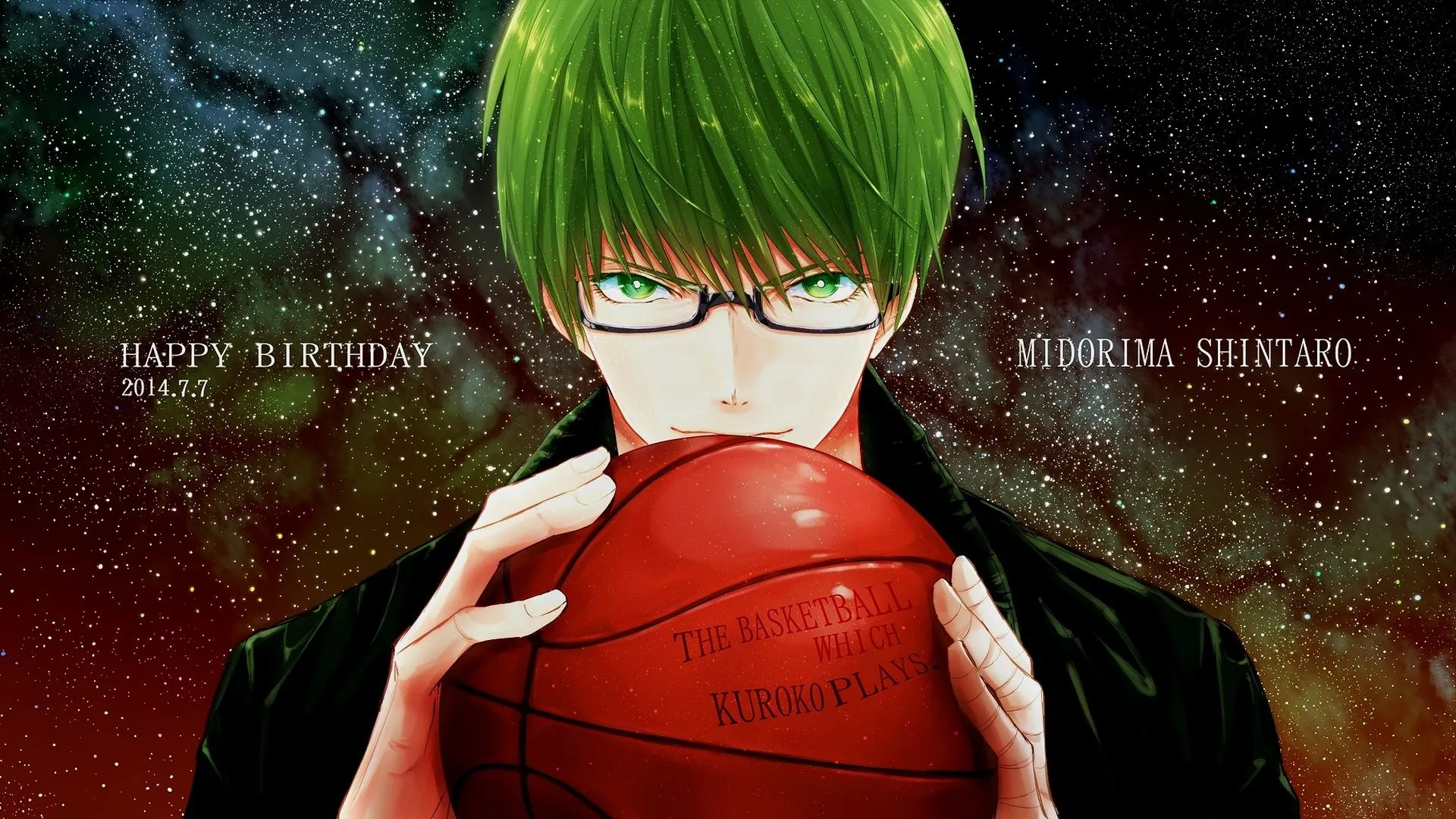 Wallpaper background, the ball, guy, Kuroko's basketball, Midorima Shintaro, Kuroko no baske for mobile and desktop, section сёнэн, resolution 1920x1080