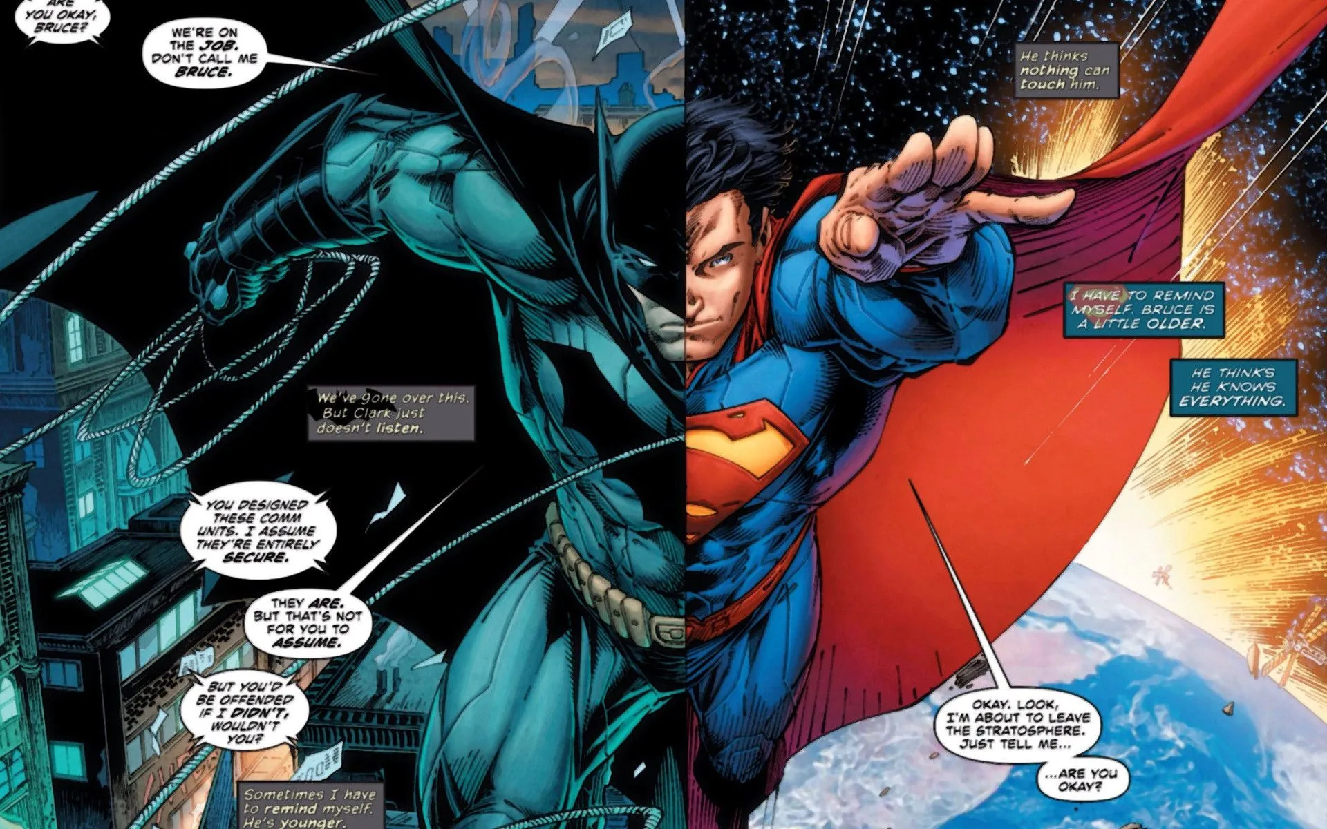 Batman VS. Superman Comic Character HD Desktop Wallpaper 110269