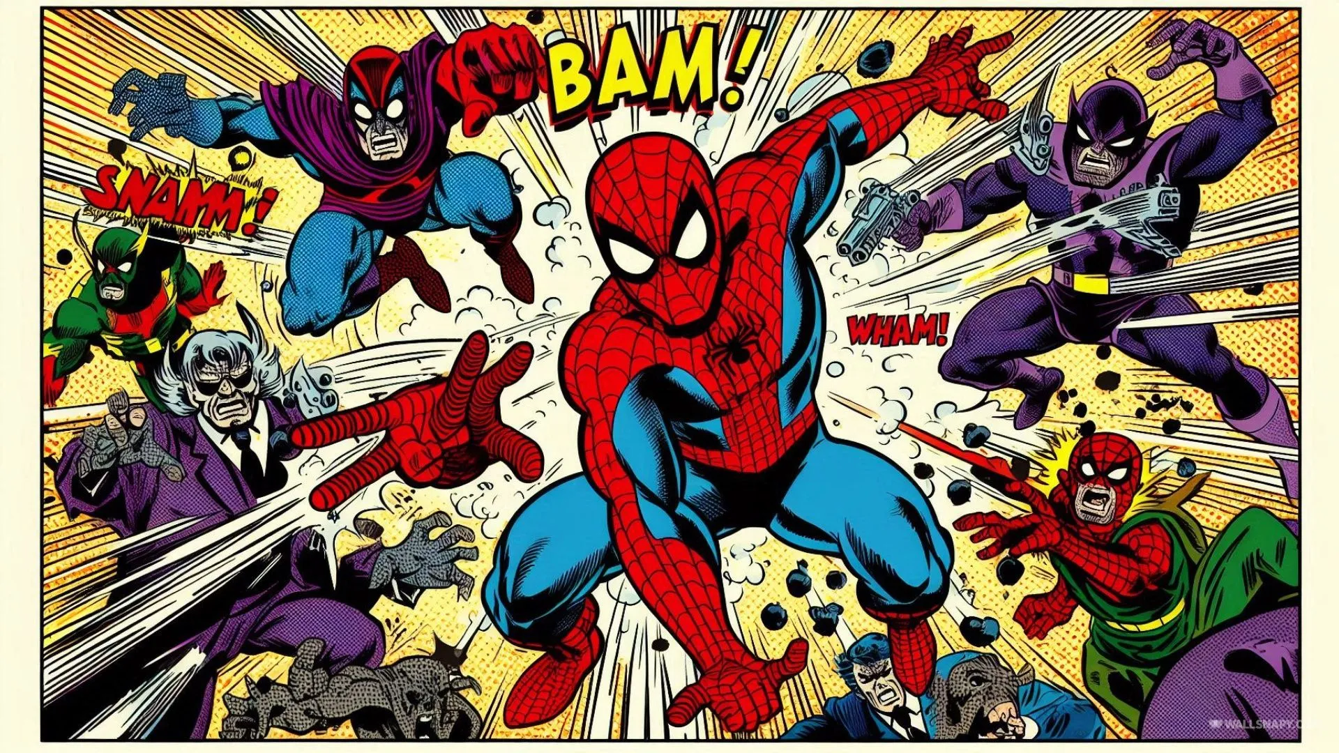 Fanmade spiderman comic art desktop HD wallpaper